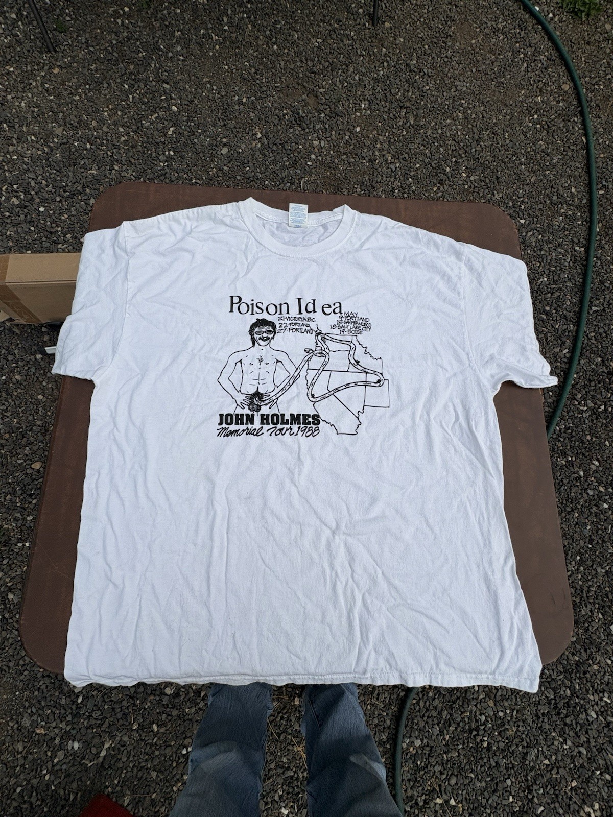 Vintage 1988 POISON IDEA John Holmes Memorial Tour Concert T Shirt 2XL Rare Vintage 1988 POISON IDEA John Holmes Memorial Tour Concert T Shirt 2XL Rare