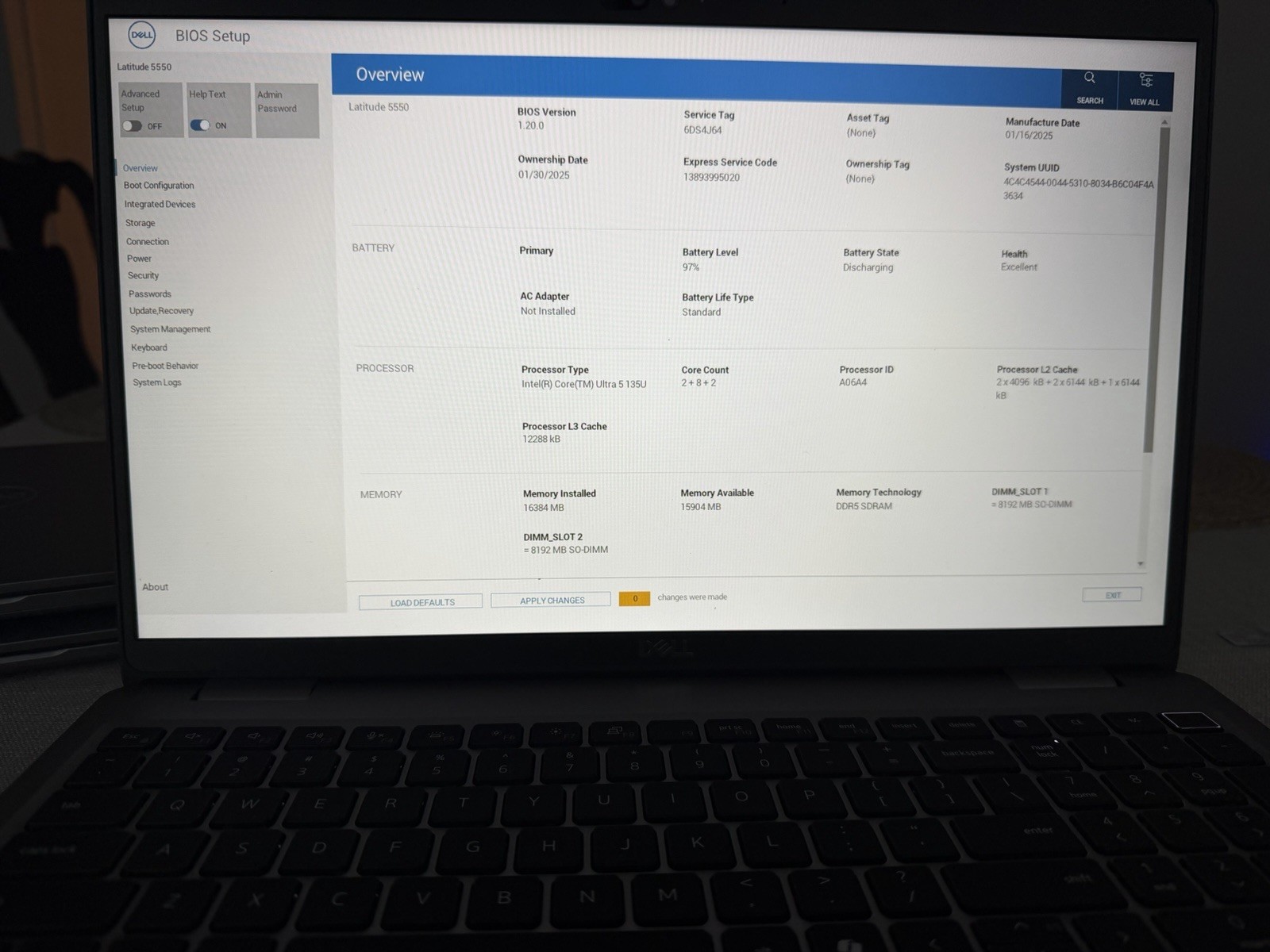 Dell Latitude 5550 Laptop 15-inch, Intel I5-1335U, 16GB Windows 11 Dell Latitude 5550 Laptop 15-inch, Intel I5-1335U, 16GB Windows 11