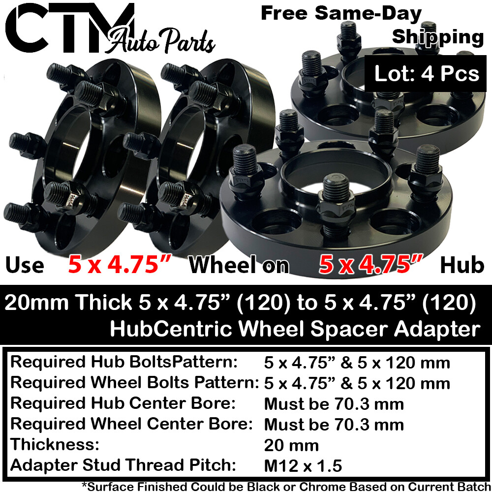 4x 20mm 5x4.75\
