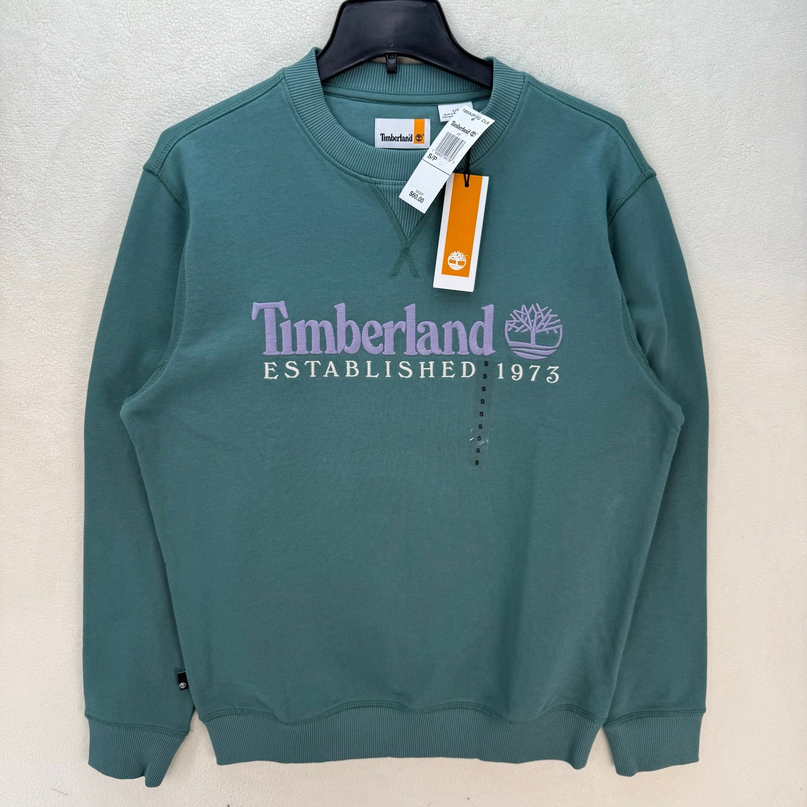 TIMBERLAND MEN\'S SMALL OUTDOOR HERITAGE 1973 CREW TB0A2FEQ CL6 RARE TEAL PURPLE TIMBERLAND MEN\'S SMALL OUTDOOR HERITAGE 1973 CREW TB0A2FEQ CL6 RARE TEAL PURPLE