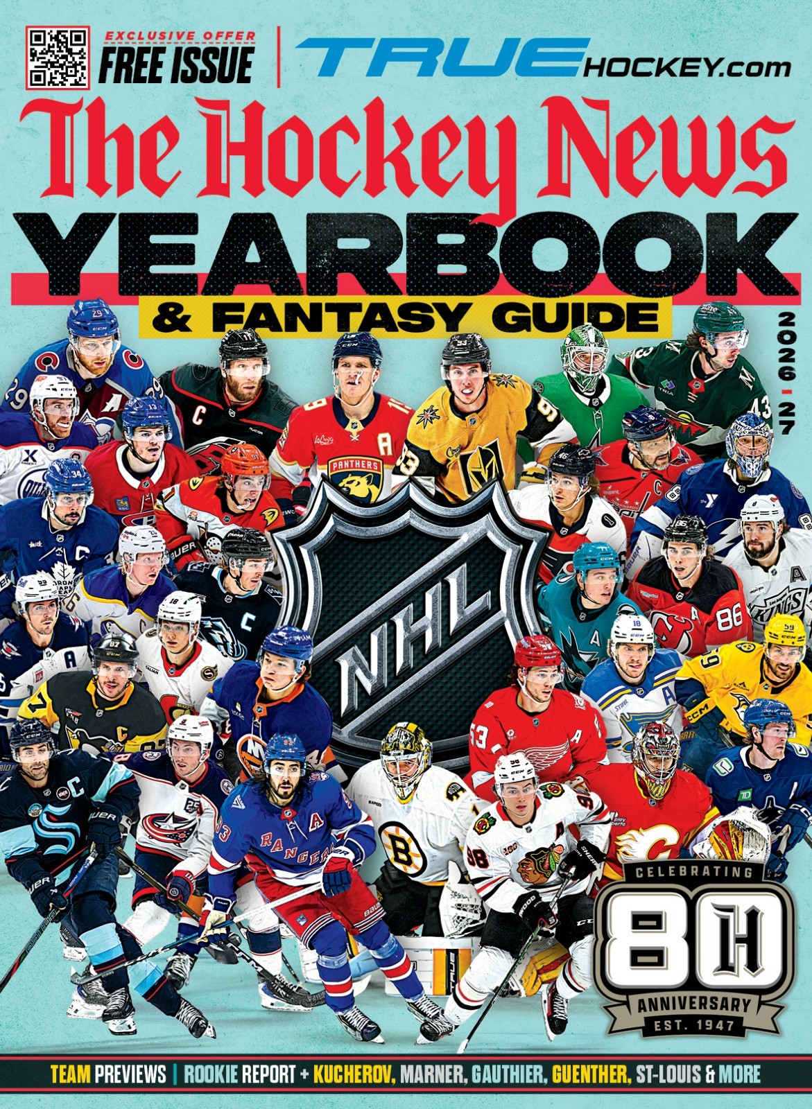 THE HOCKEY NEWS - 26 -27 YEARBOOK & FANTASY GUIDE - 8001 Direct from THN