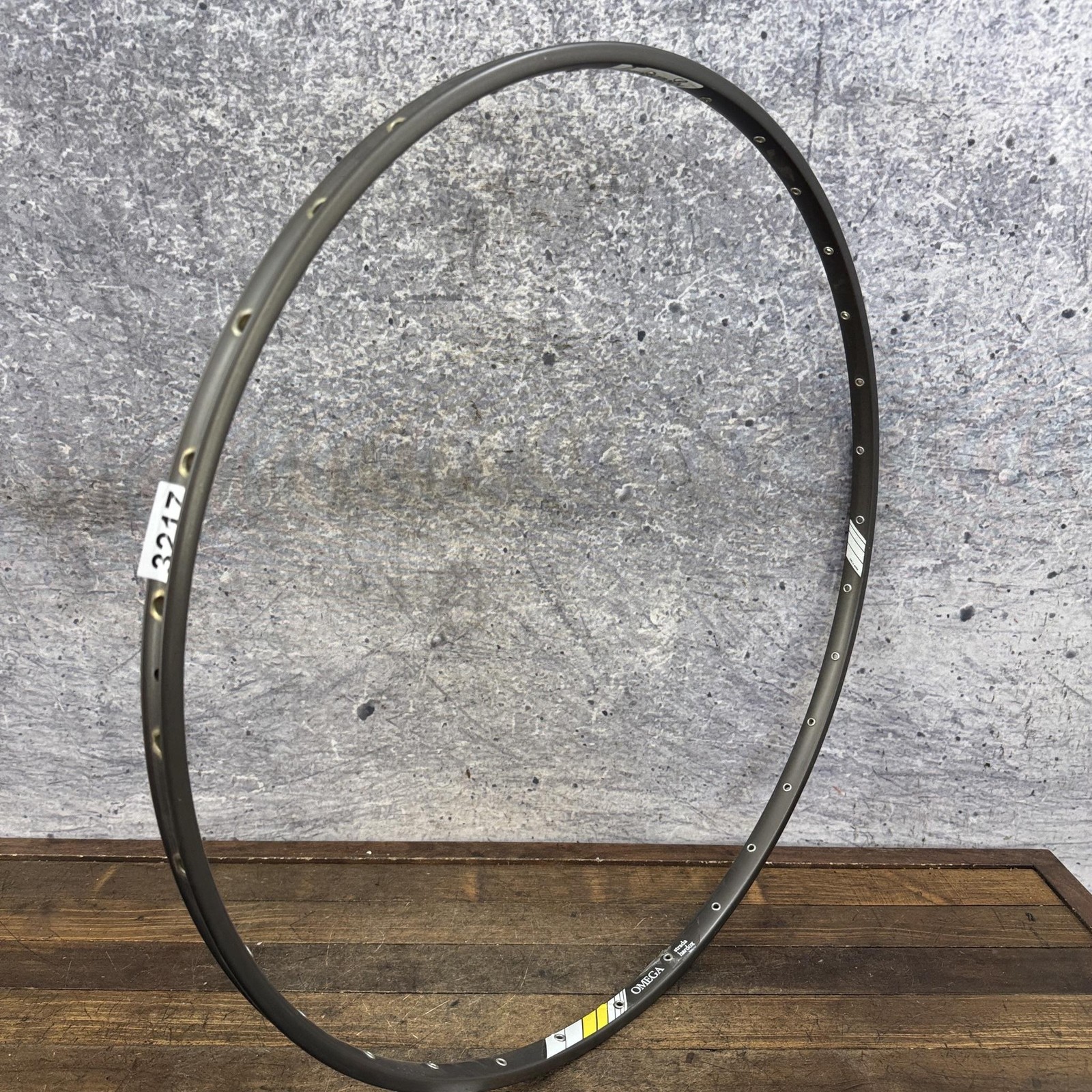 Vintage Campagnolo Omega Strada Hardox 700c TUBULAR Rim 32H NOS Gray Presta 1