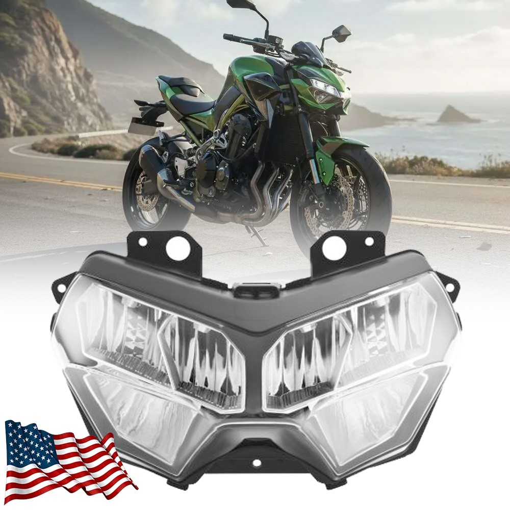 Front LED Headlight For Kawasaki Z900 Z650 2020-25 Z400 18-23 Head Lamp Assembly