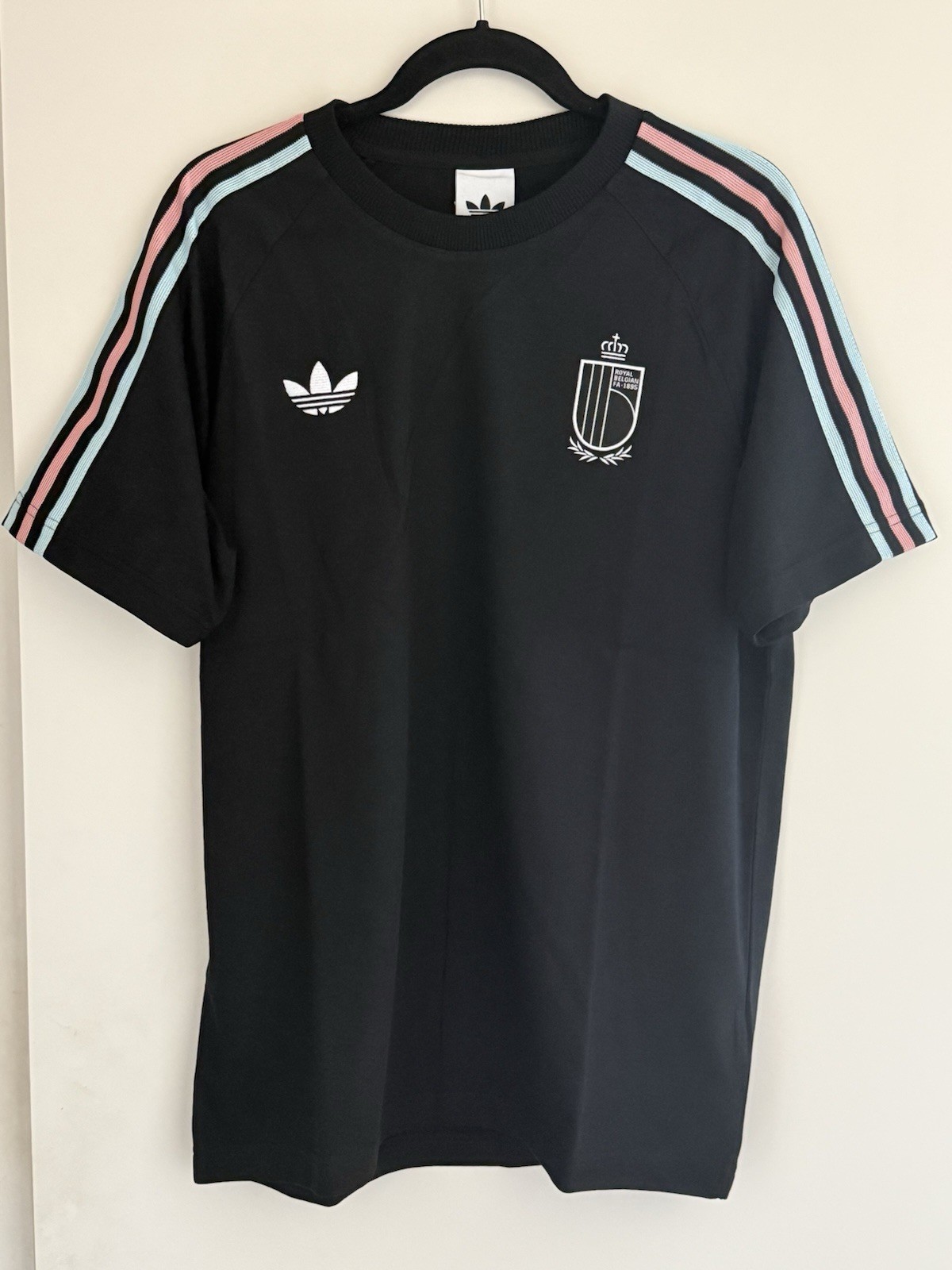 Belgium Adidas OG Originals 3 Stripes Soccer Football Shirt Tee JZ2207 NWT XL