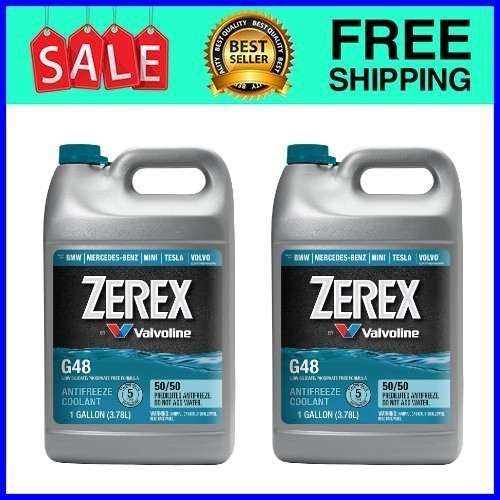 Zerex G48 50/50 Antifreeze Coolant 1 Gal 2-Pack Ships from USA