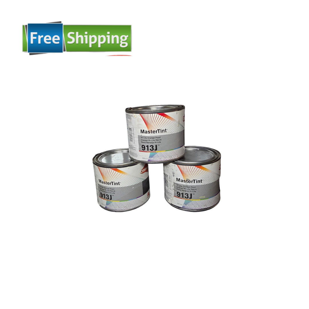 3-Pack Cromax MasterTint 913J Hi-Lite Orange Pearl Toner Pint Axalta