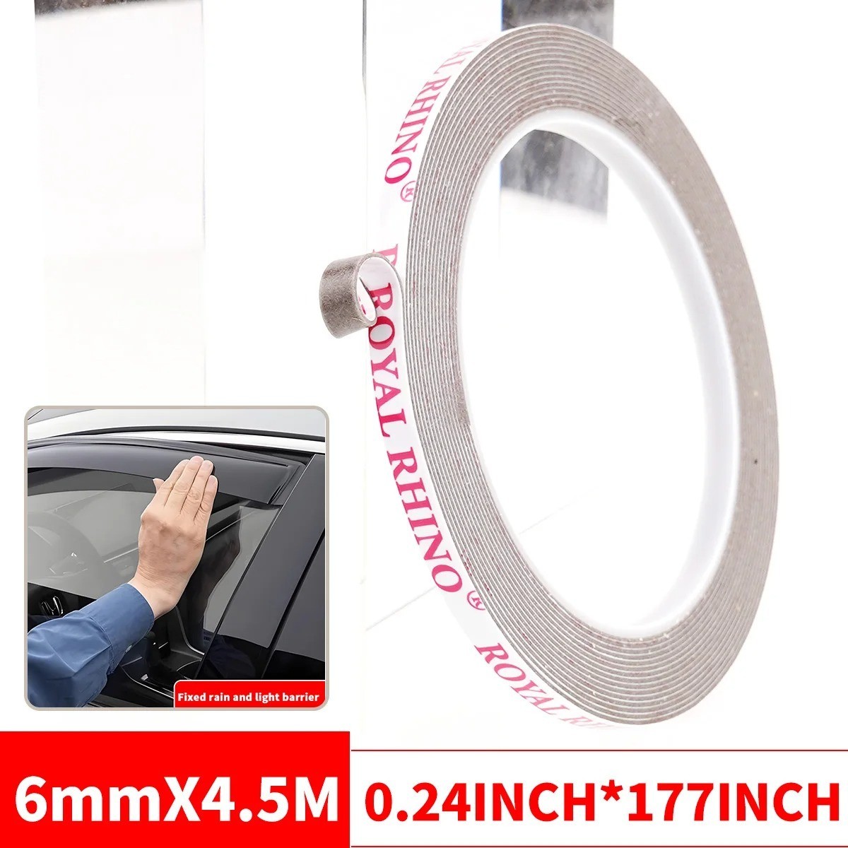 Heavy-Duty Double-Sided Tape Super Sticky & Waterproof Clear Mounting DIY Tape