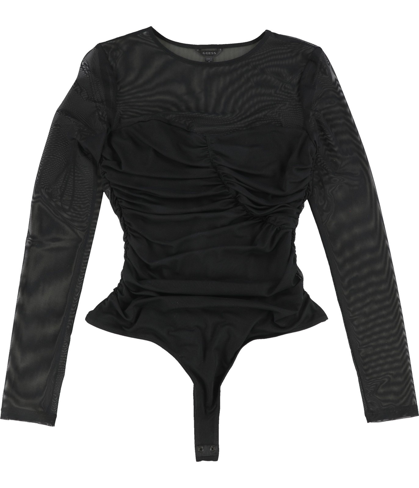 GUESS Womens Brianne Bodysuit Bodysuit, Black, Medium