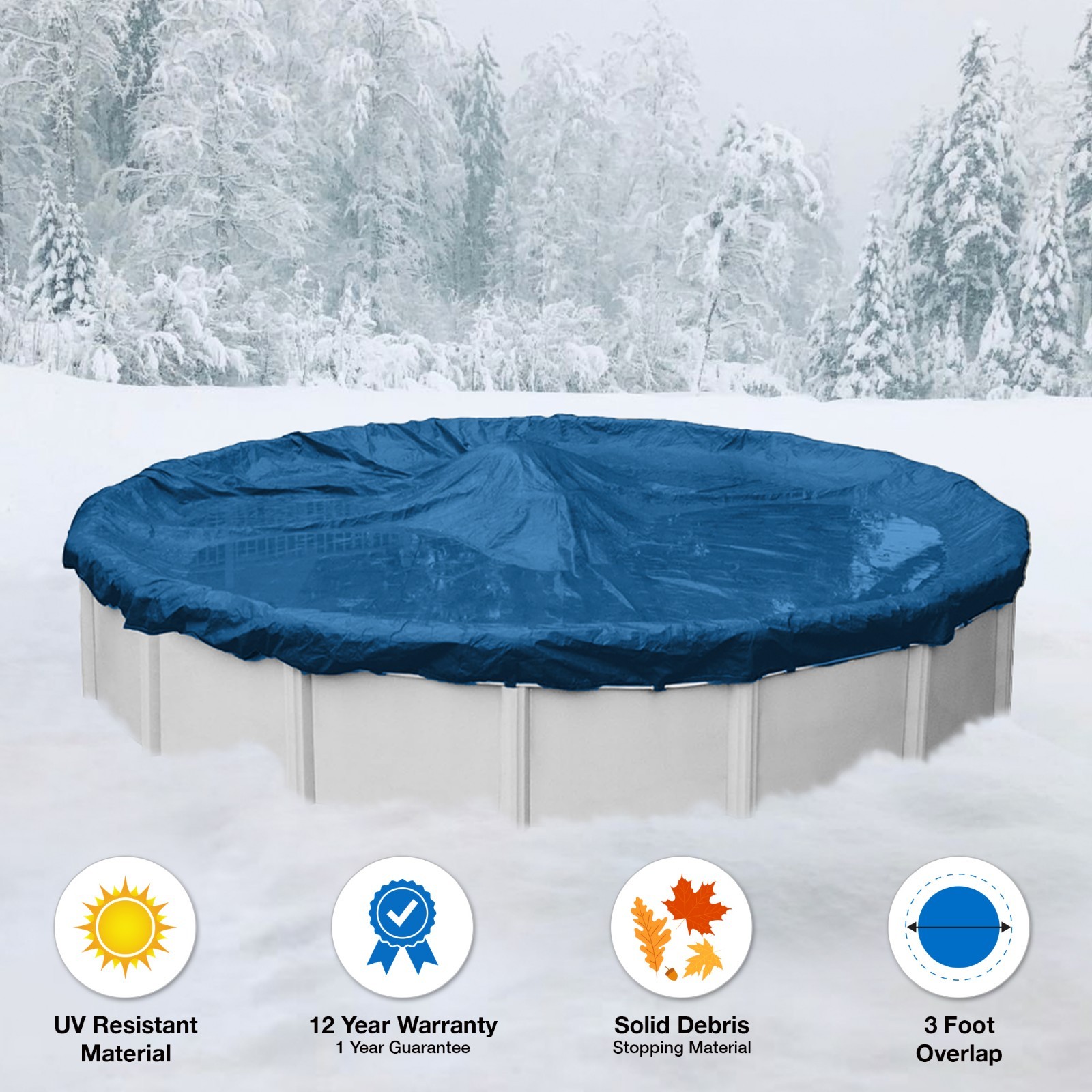24\' Round Above Ground Winter Swimming Pool Solid Cover 12 Yr Wrnty BEST DEAL 24\' Round Above Ground Winter Swimming Pool Solid Cover 12 Yr Wrnty BEST DEAL