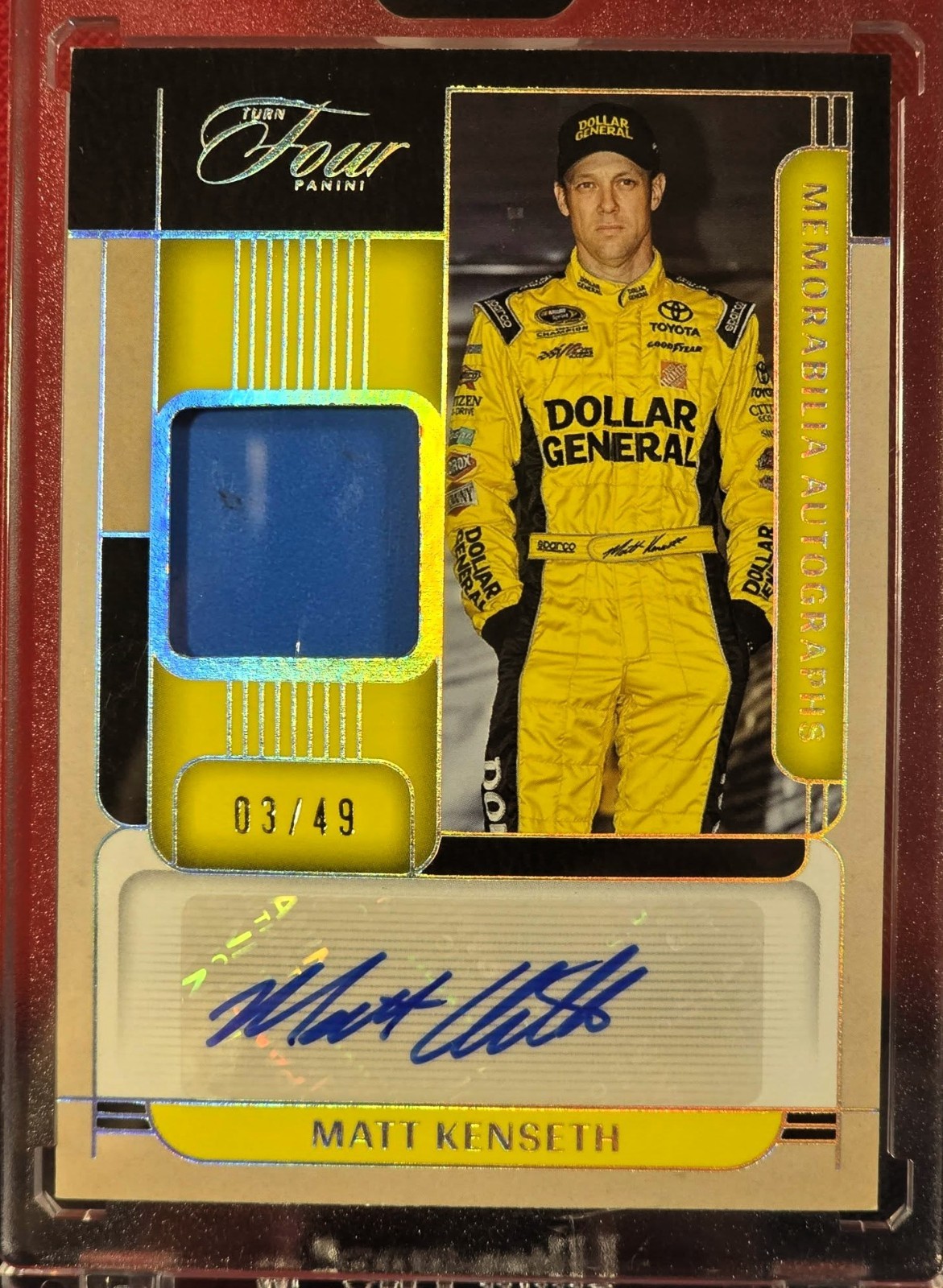 Panini 2026 Turn Four Racing Matt Kenseth NASCAR MA-MKS Memorabilia Auto 01/49 Panini 2026 Turn Four Racing Matt Kenseth NASCAR MA-MKS Memorabilia Auto 01/49