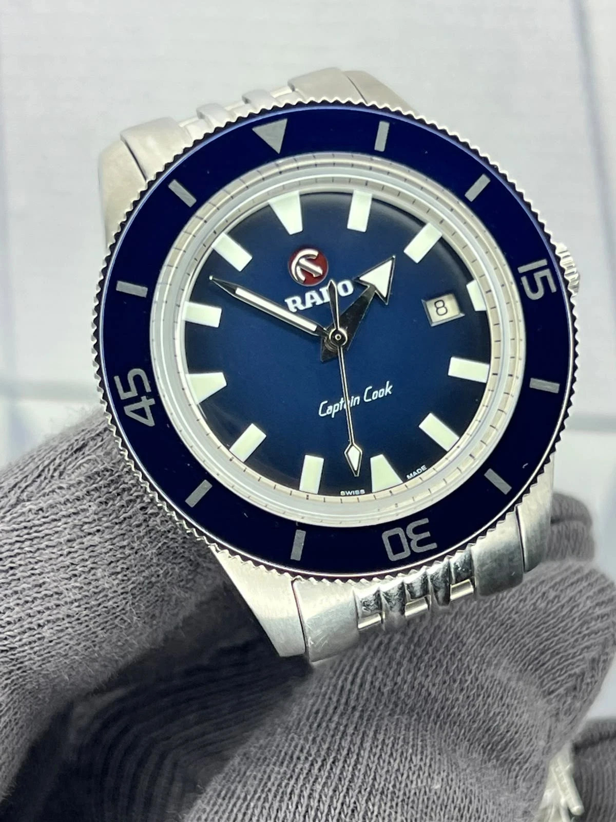 Rado Captain Cook Blue Dial Automatic Men's Watch Stainless Steel Swiss