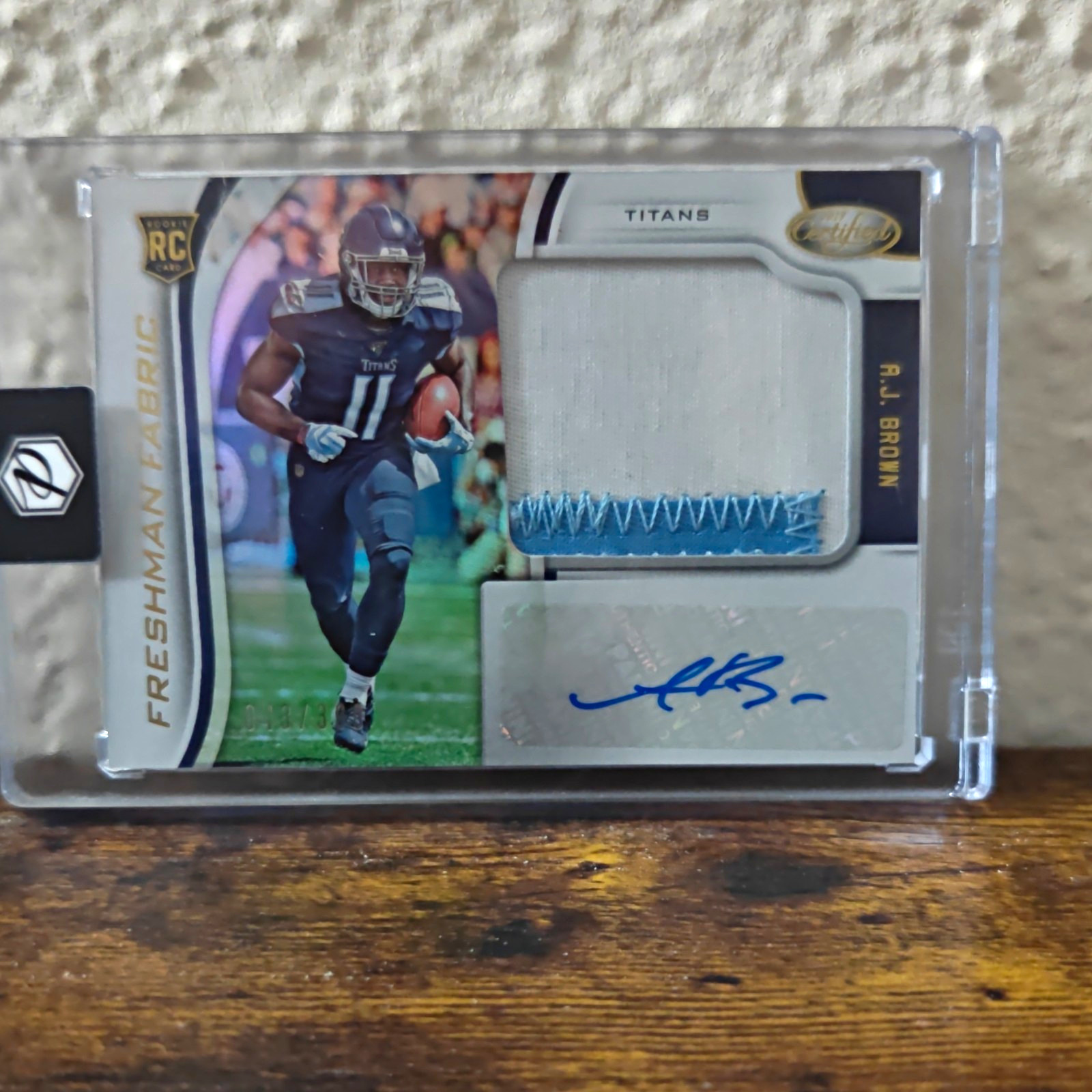 2019 Panini Certified A.J. Brown #209 Mirror /399 Auto Jersey RC