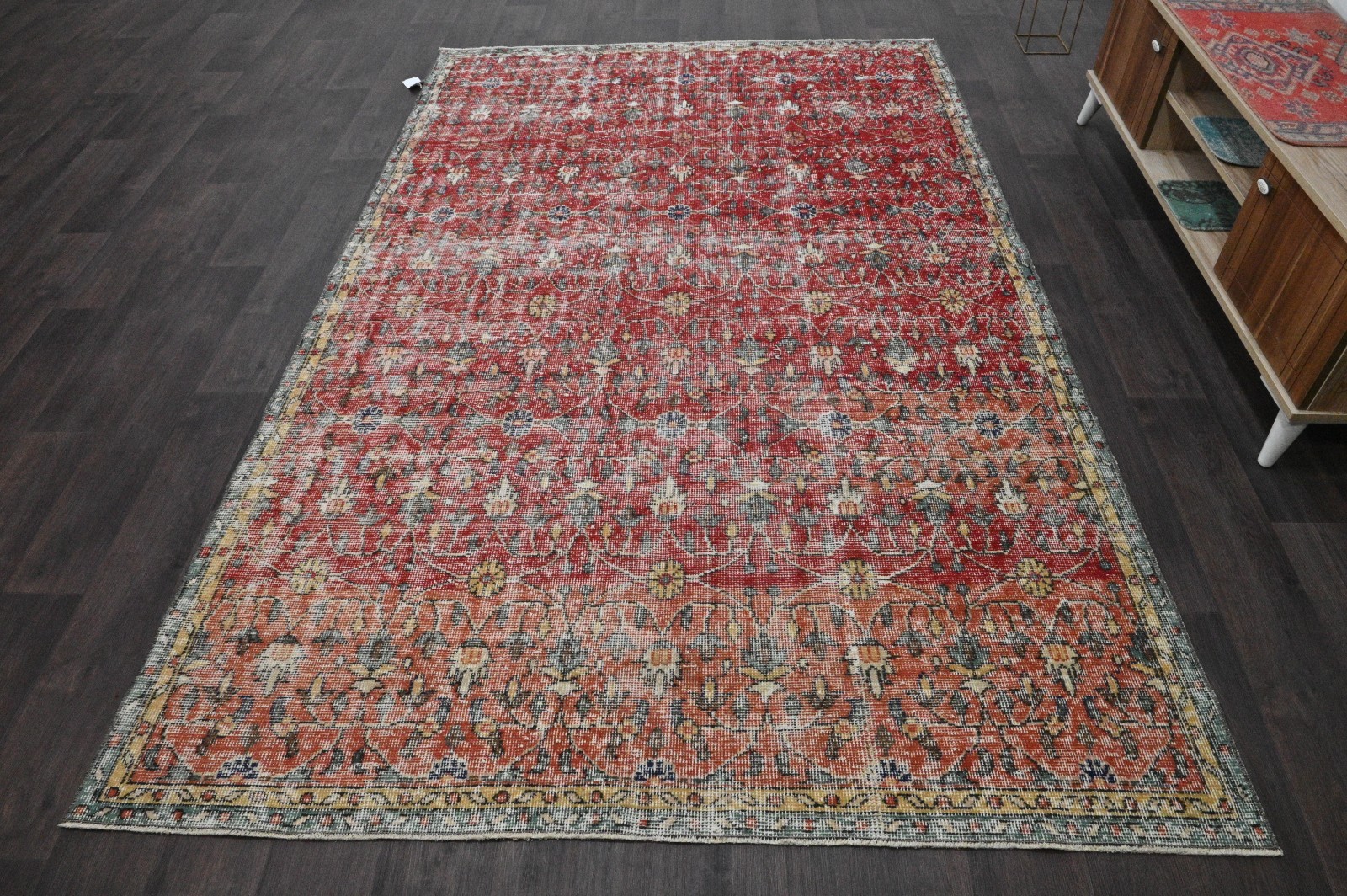 Oushak 6x9,Turkish Rug,vintage,anatolian,RED,kilim,Bohemian,handmade,wool Oushak 6x9,Turkish Rug,vintage,anatolian,RED,kilim,Bohemian,handmade,wool