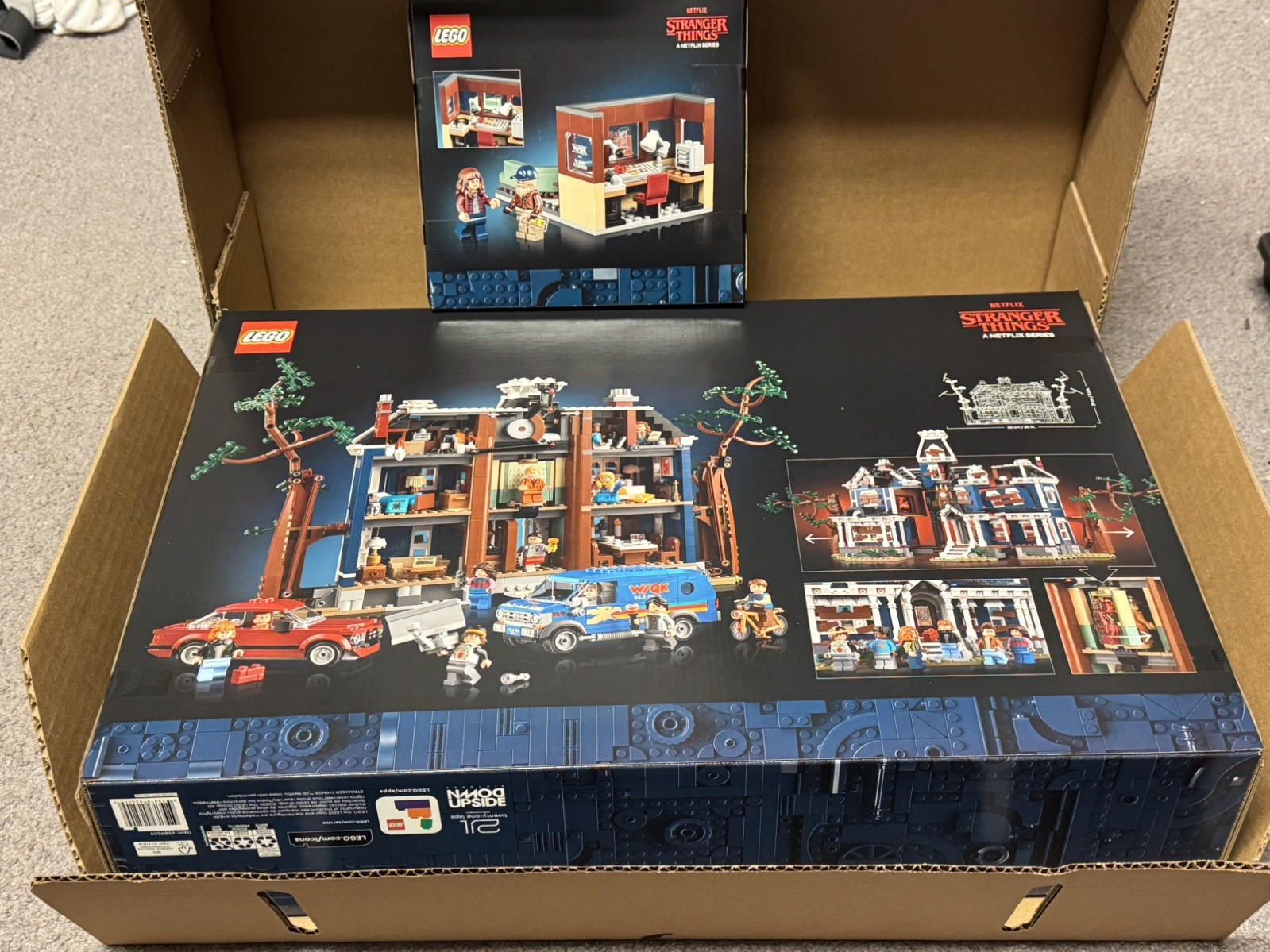 lego stranger things: the creel house 11370 + 40891 WSQK Radio Station+4-pack