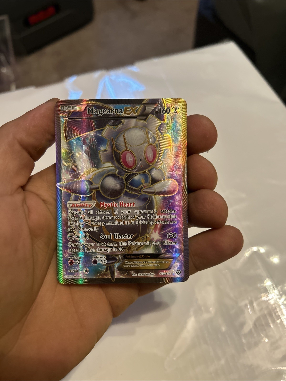 Magearna EX (Full Art) 110/114 XY - Steam Siege Holo Magearna EX (Full Art) 110/114 XY - Steam Siege Holo