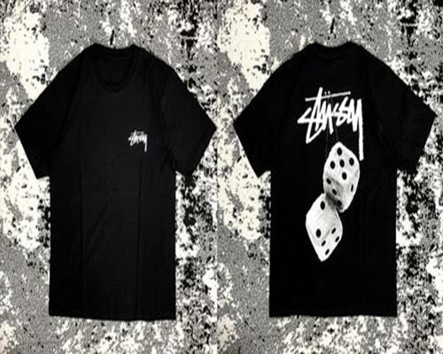 Stussy Fuzzy Dice Black Tee Stussy Fuzzy Dice Black Tee