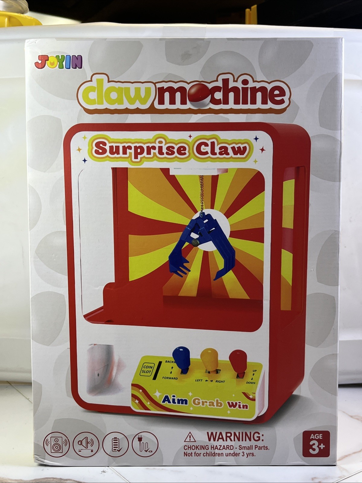 JOYIN Claw Machine Arcade Toy with LED Light & Adjustable Sound, Rechargable... JOYIN Claw Machine Arcade Toy with LED Light & Adjustable Sound, Rechargable...