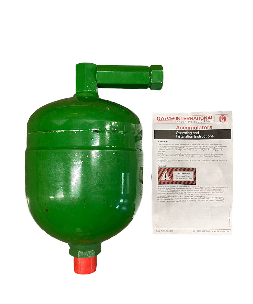 NEW John Deere RE587651 Hydraulic Accumulator Hydac