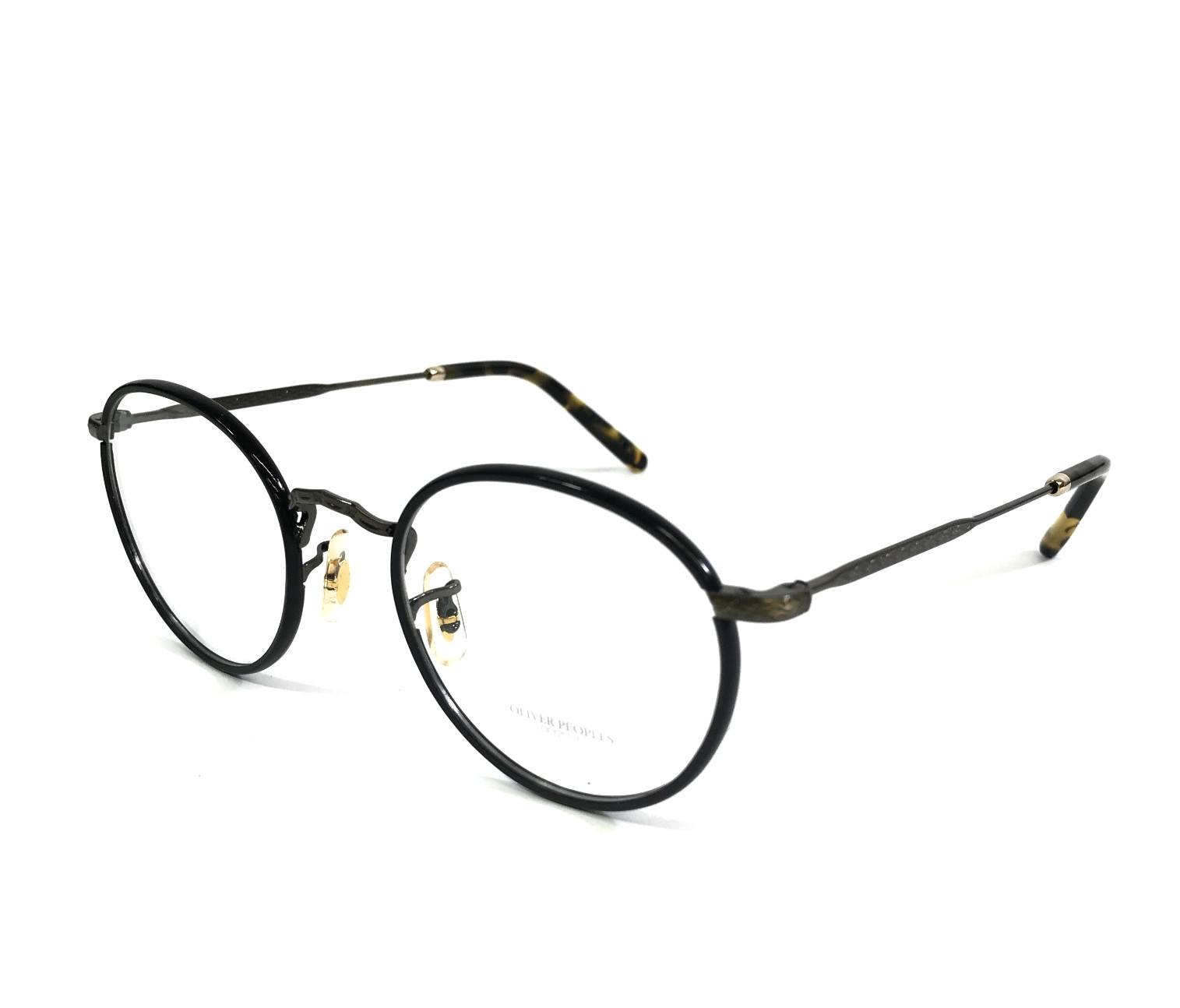 Oliver Peoples Eyeglasses Frame OV1308 5317 Carling Antique Gold Black 48-21-145 Oliver Peoples Eyeglasses Frame OV1308 5317 Carling Antique Gold Black 48-21-145