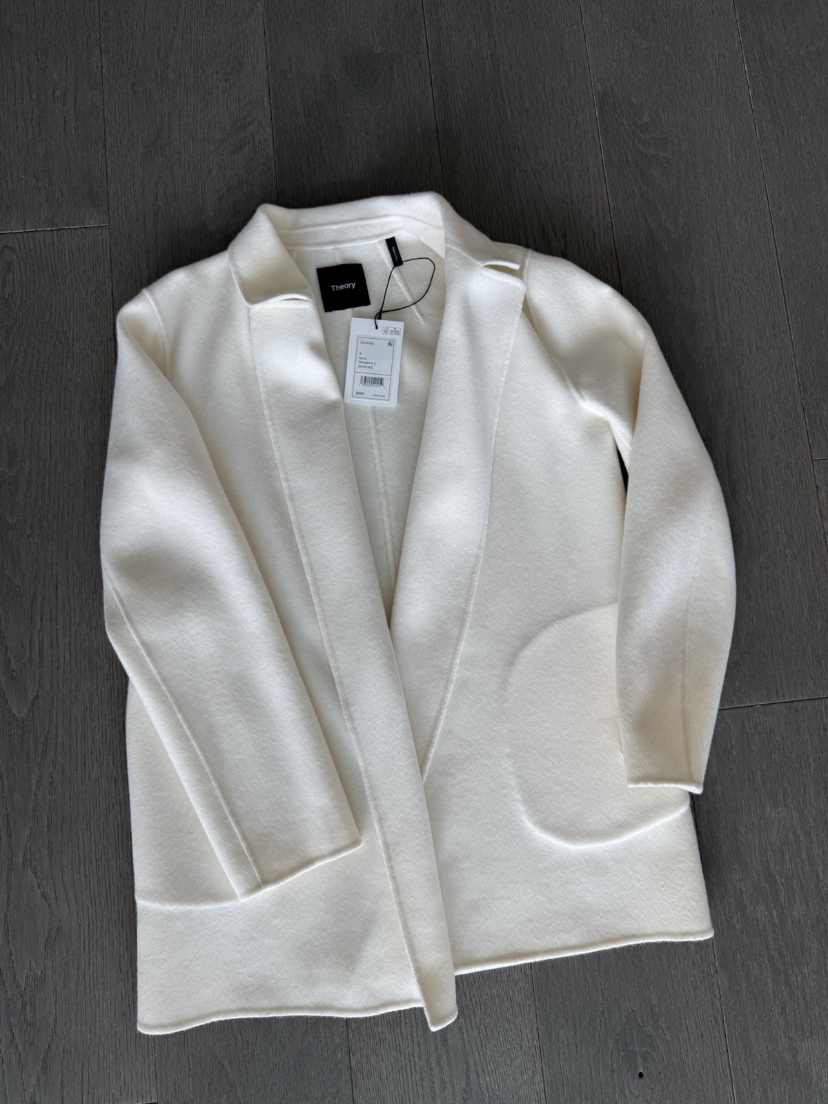 theory sileena wool and cashmere blend coat Size S