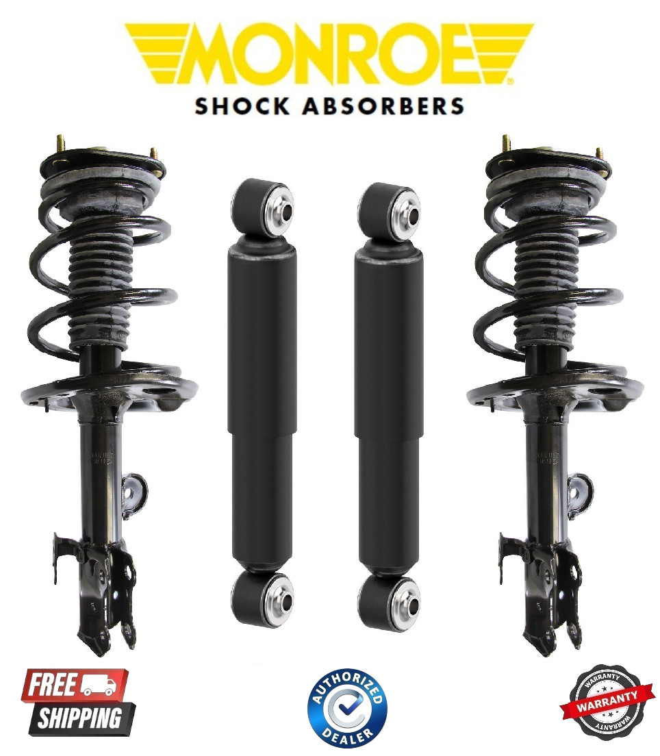 Complete Monroe OEM Front Struts & Rear Shocks For 2006-2012 Toyota Rav4