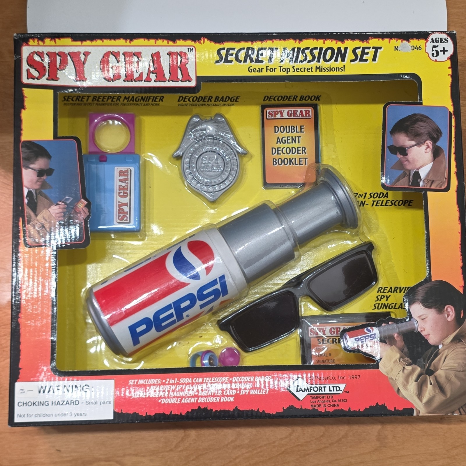 Vtg 1997 SPY GEAR Secret Mission Agent PEPSI Toy Set - NEW IN ORIGINAL BOX 