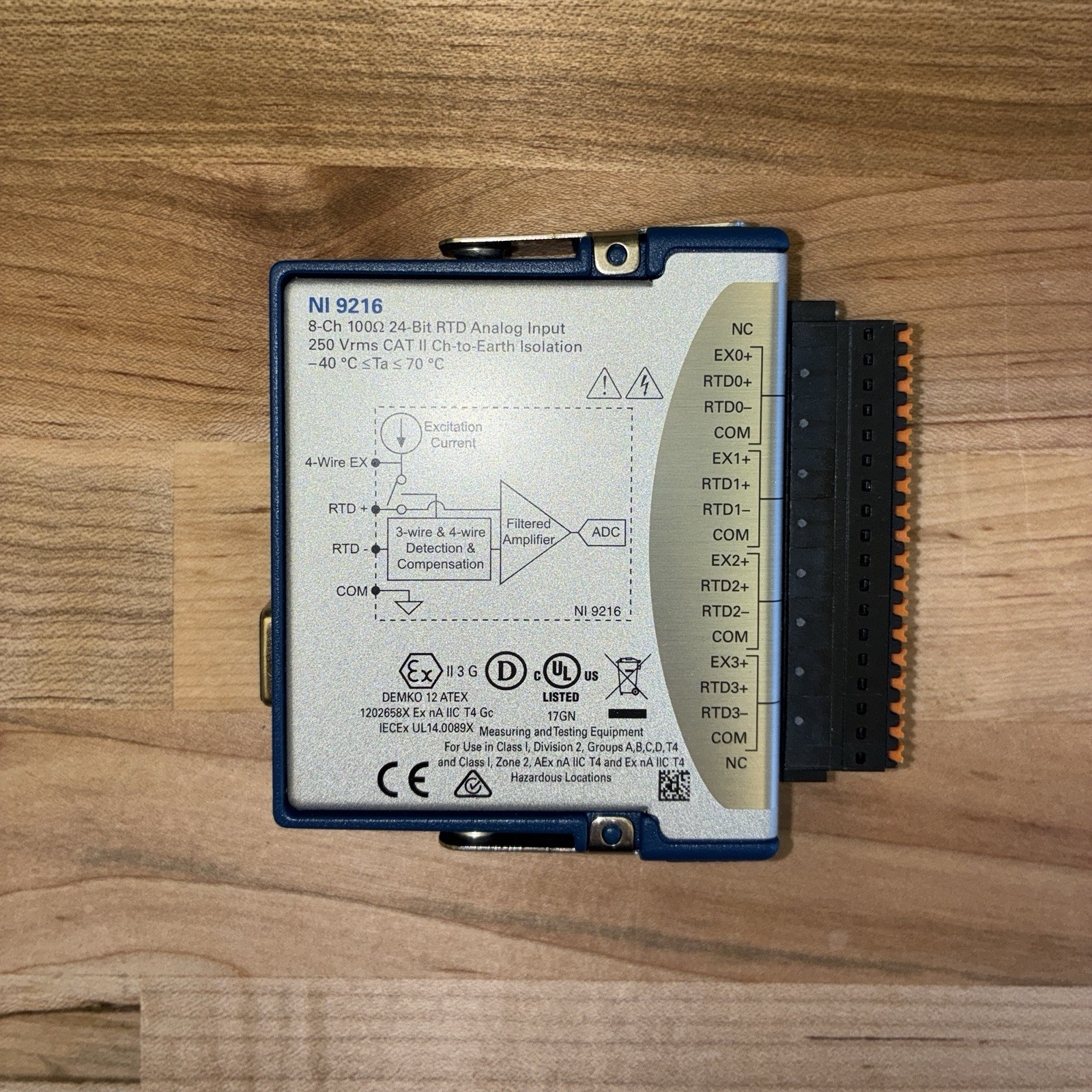 National Instruments NI 9216 8-Ch Analog Input RTD Module 24-Bit