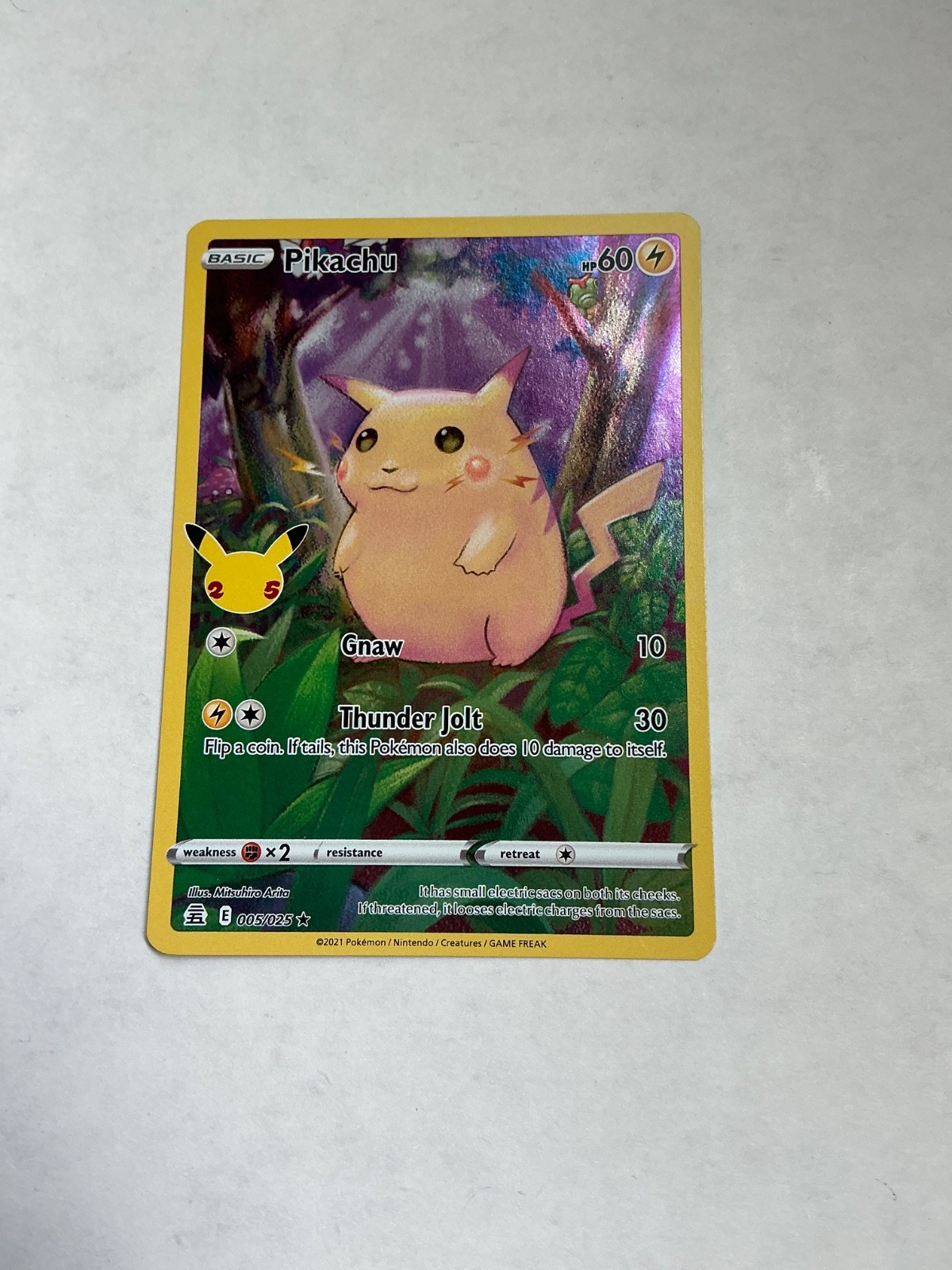 Pikachu 005/025 Pokemon Celebrations Holo Rare