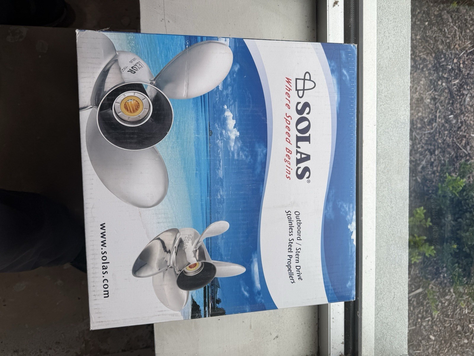 Solas boat propeller, New Solas boat propeller, New