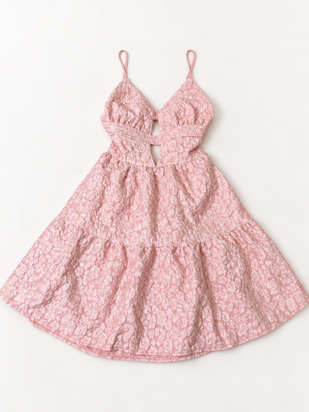 SHEIN Women’s Pink Floral Lace Cutout Cami Mini Dress Size XS New SHEIN Women’s Pink Floral Lace Cutout Cami Mini Dress Size XS New