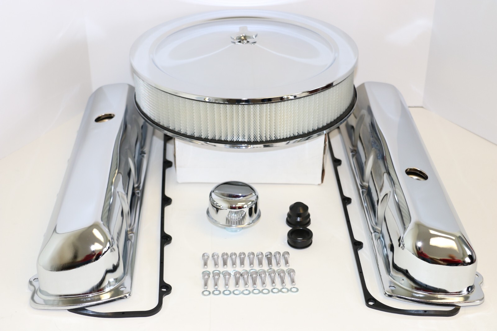 Oldsmobile Chrome Engine Dress Up Kit Valve Covers 14