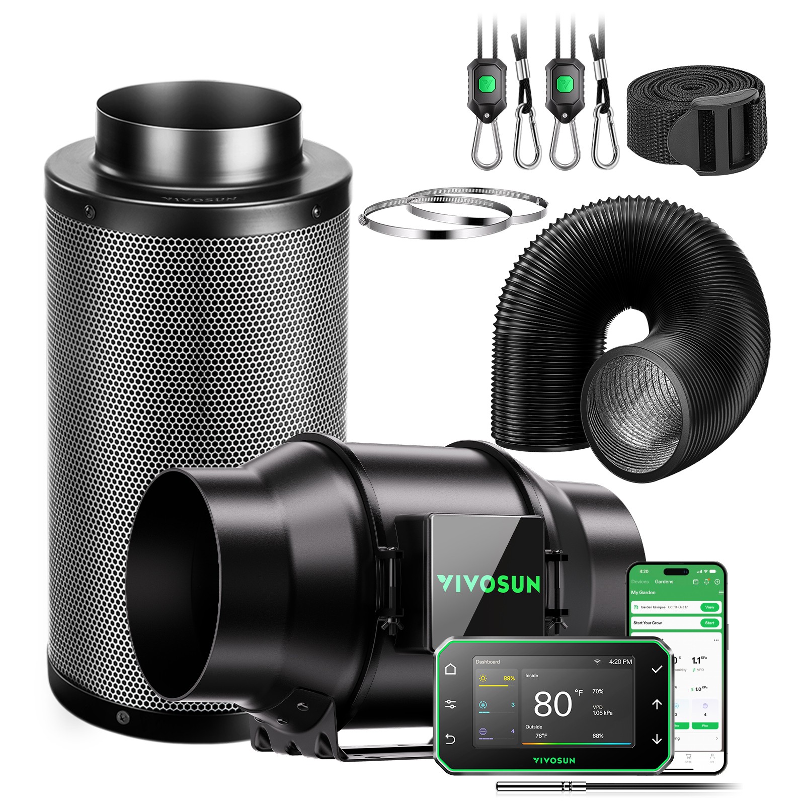 VIVOSUN G6 Smart Air Filtration Kit 6\