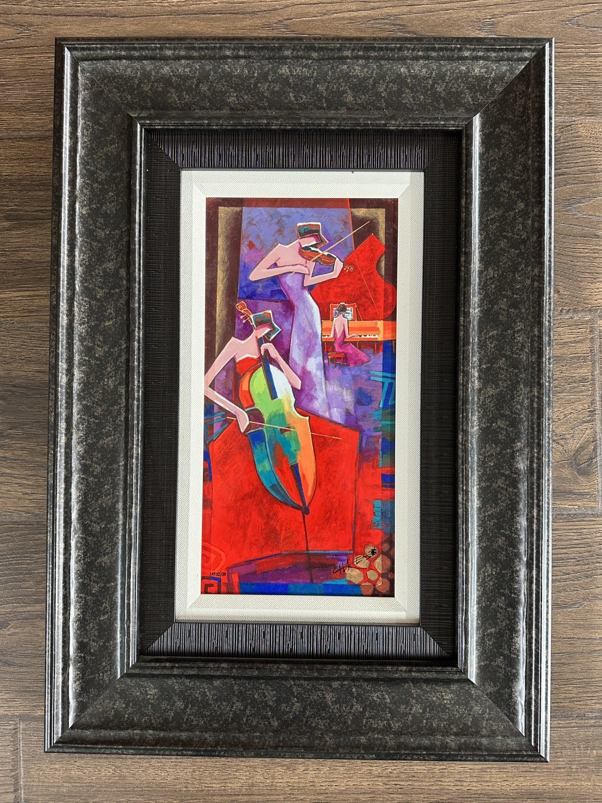 CHARLES LEE “ Three Virtuosos” Dye Sublimation ON WOOD SIGNED IAP 122/130 Framed CHARLES LEE “ Three Virtuosos” Dye Sublimation ON WOOD SIGNED IAP 122/130 Framed