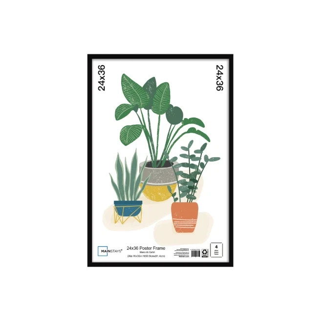 Mainstays 24x36 Black Flat Profile Wall Photo Frame