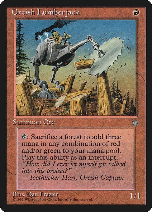 Orcish Lumberjack 1x MtG Ice Age ICE SP/NM