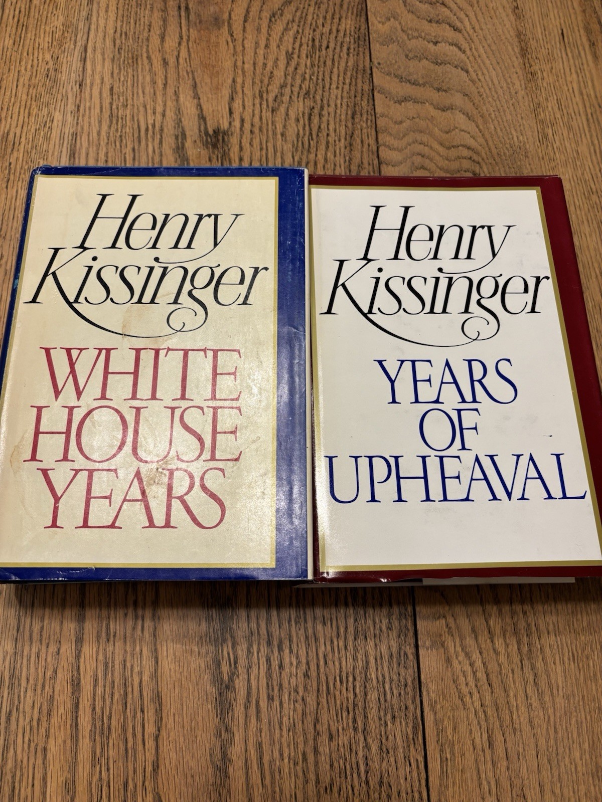 Book Lot by Henry Kissinger, White House Years, Upheaval First Edition Hardcover Book Lot by Henry Kissinger, White House Years, Upheaval First Edition Hardcover