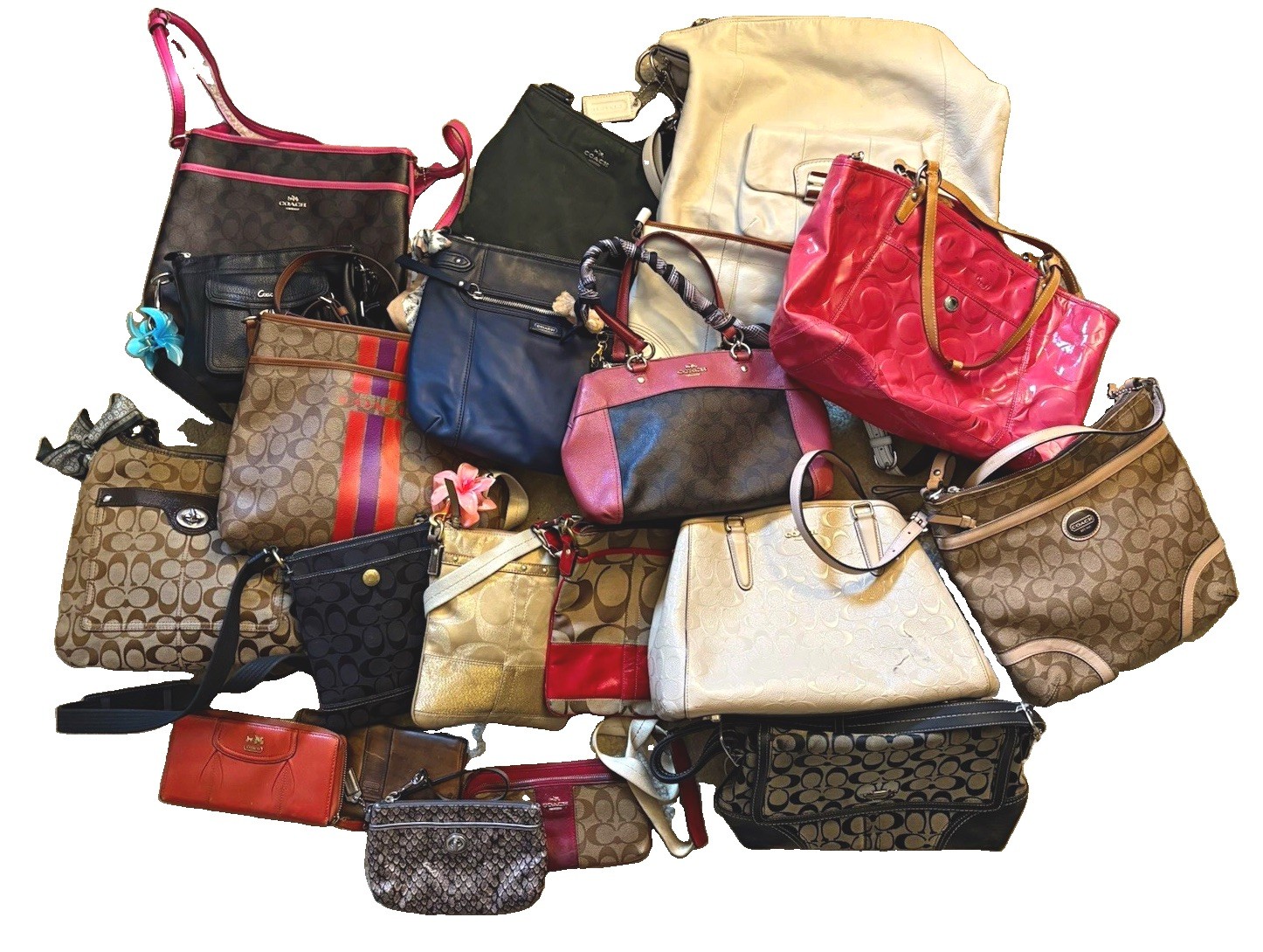 Vintage Y2K and Modern Coach Bag 20 lot. Reseller lot - some need TLC