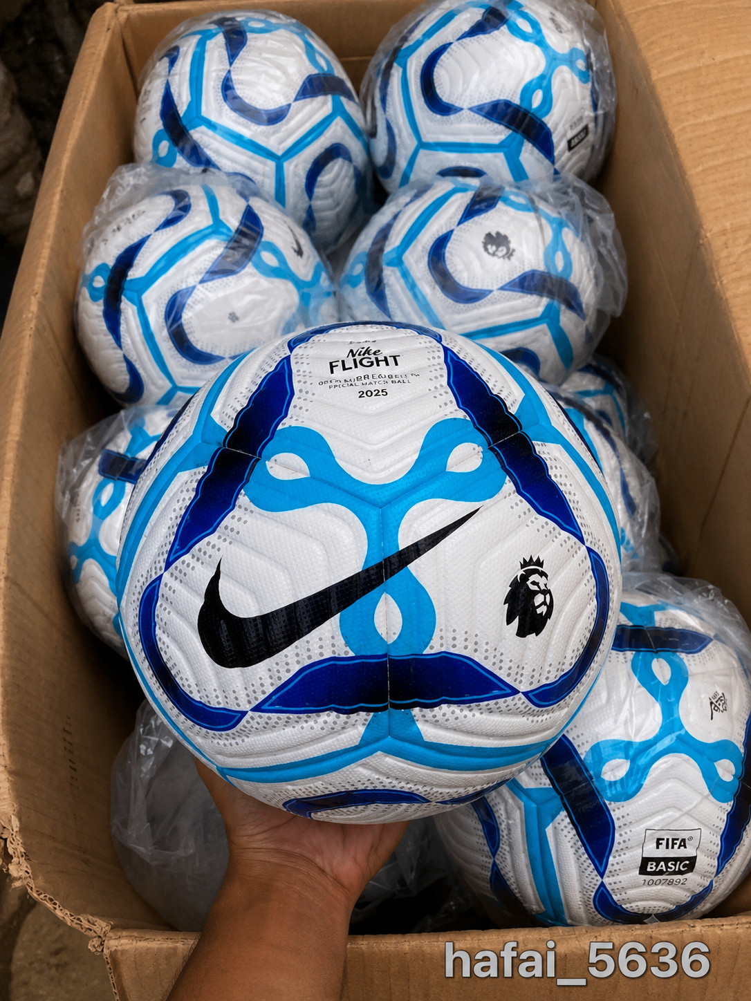 Nike Flight Premier League 2025 Soccer Ball Size 5 Lot of 10 White Blue