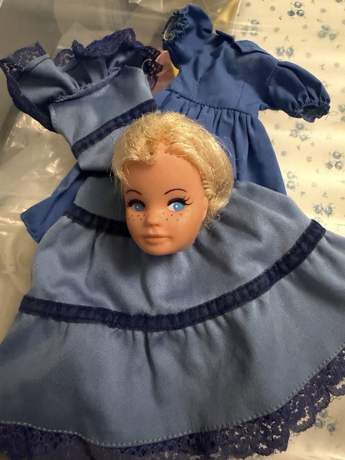 Vintage Pedigree Sindy Alice In Wonderland Head And Dress