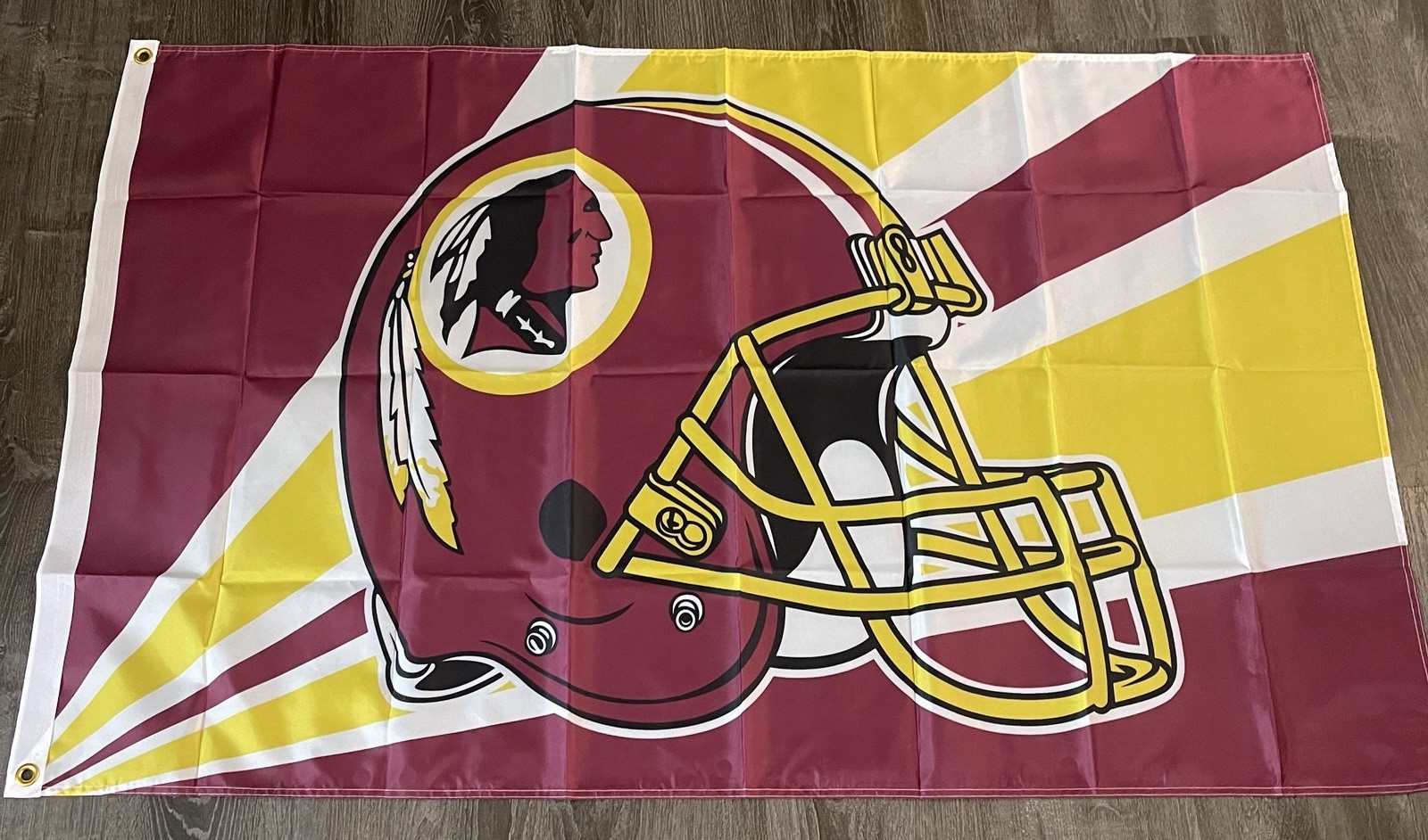 New WASHINGTON REDSKINS Double SIDED 3' x 5' FLAG Indoor Outdoor NFL Commanders New WASHINGTON REDSKINS Double SIDED 3' x 5' FLAG Indoor Outdoor NFL Commanders