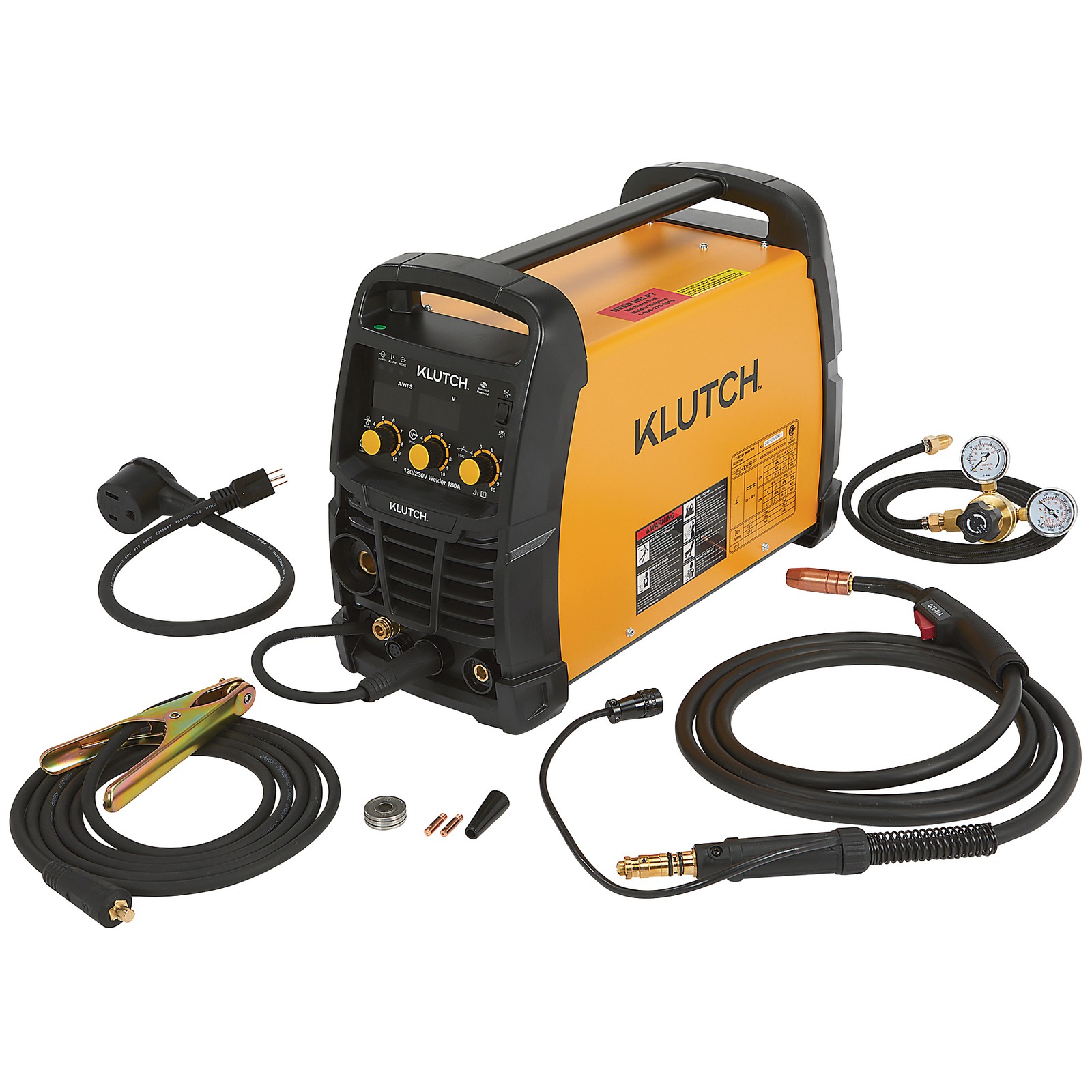 Klutch Dual-Voltage MIG/Flux-Core Welder with Inverter Technology, 120/230