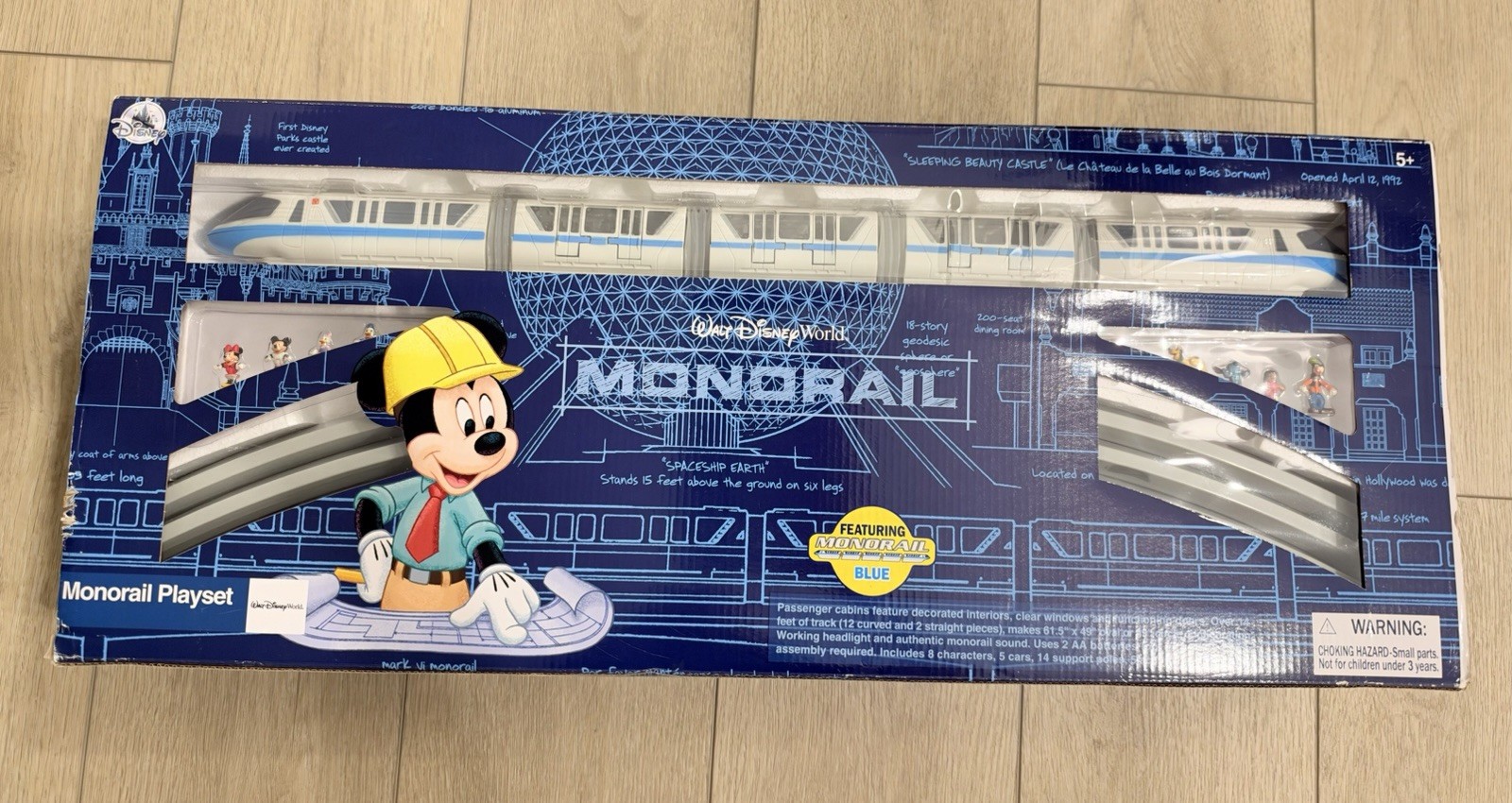 NEW Walt Disney World Resort Blue Monorail Playset Complete NEW Walt Disney World Resort Blue Monorail Playset Complete