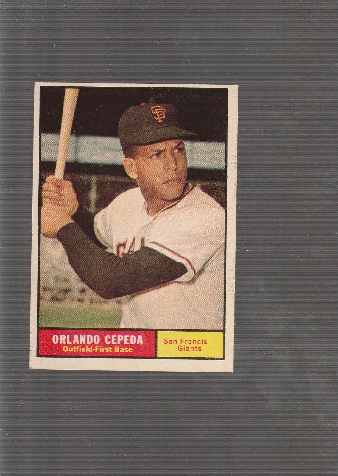 1961 TOPPS # 435 ORLANDO CEPEDA HOF SHARP EXMT