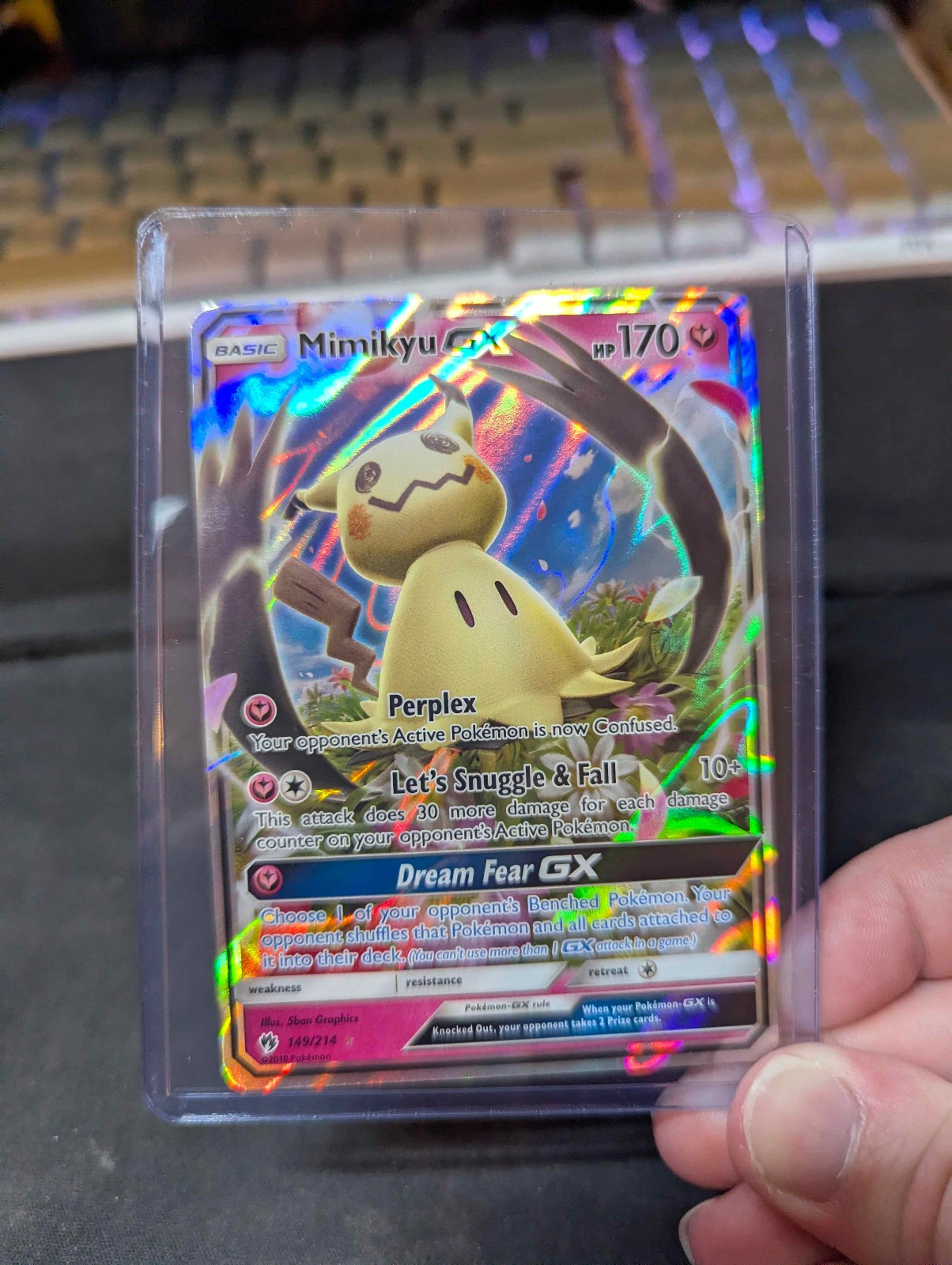 Mimikyu GX 149/214 Sm-Lost Thunder Holo - LP