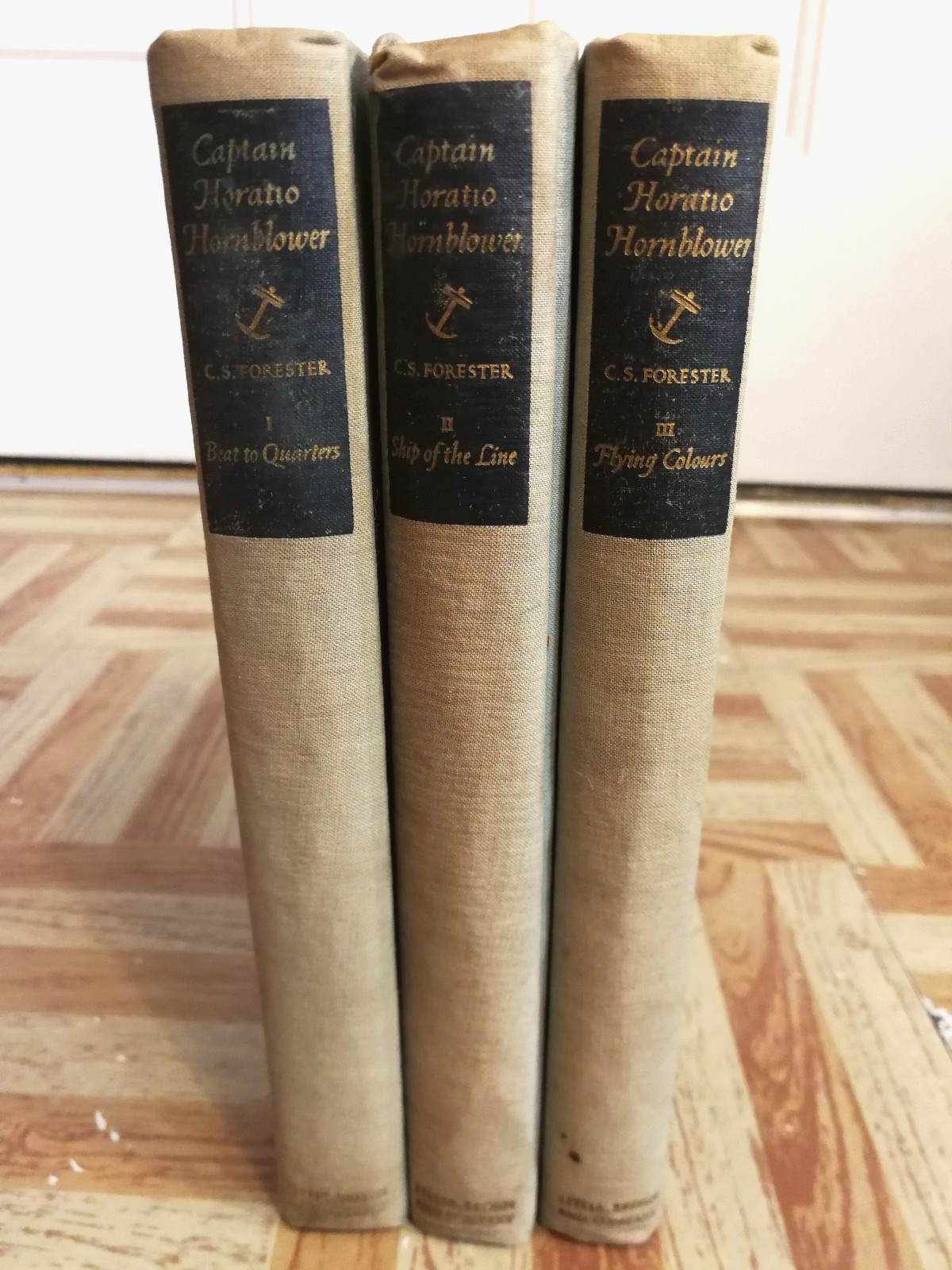 Captain Horatio Hornblower, C S Forester, 3 Volume Set 1939 HC Novel Literature