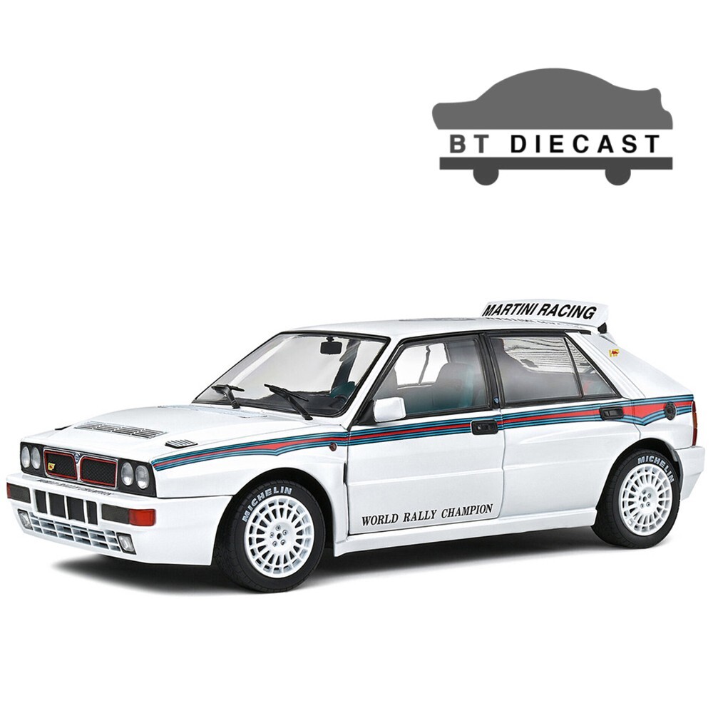 SOLIDO 1992 LANCIA DELTA HF INTEGRALE EVO 1 MARTINI 6 1/18 WHITE S1807804