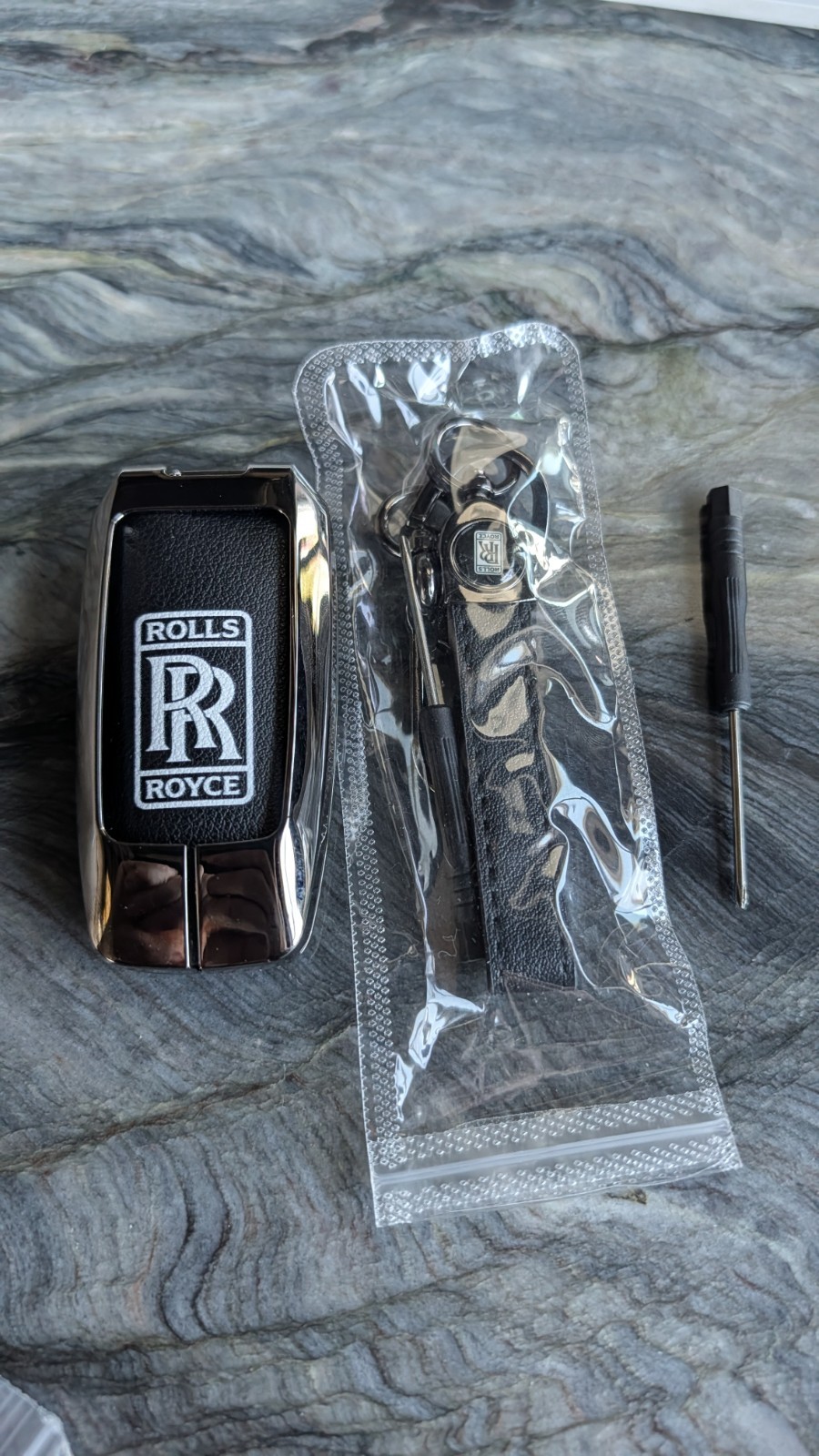 Rolls-Royce Black Keychain Key Case Rolls-Royce Black Keychain Key Case
