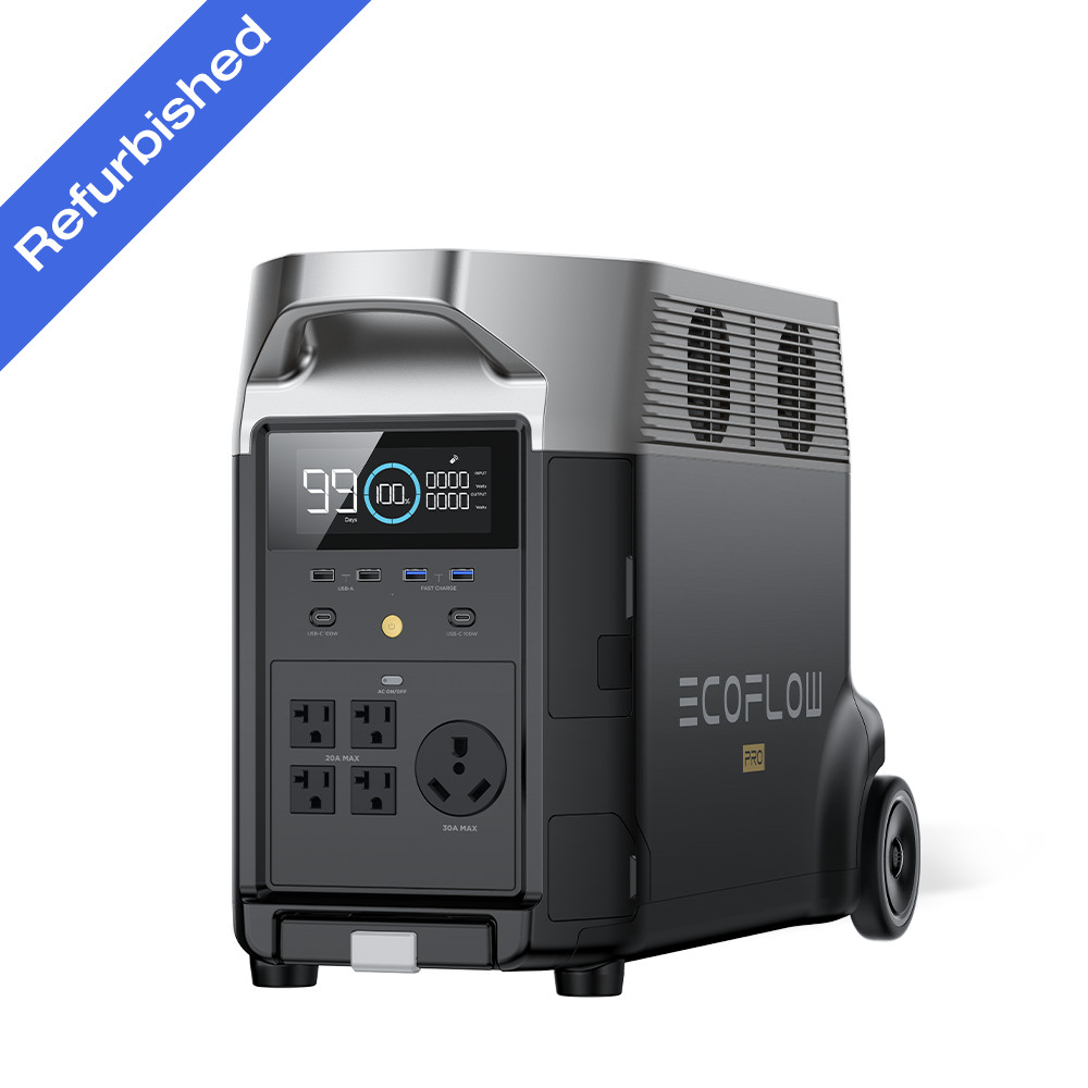 EcoFlow DELTA Pro 3600Wh Power Station Generator Certified Refurbished, LFP EcoFlow DELTA Pro 3600Wh Power Station Generator Certified Refurbished, LFP