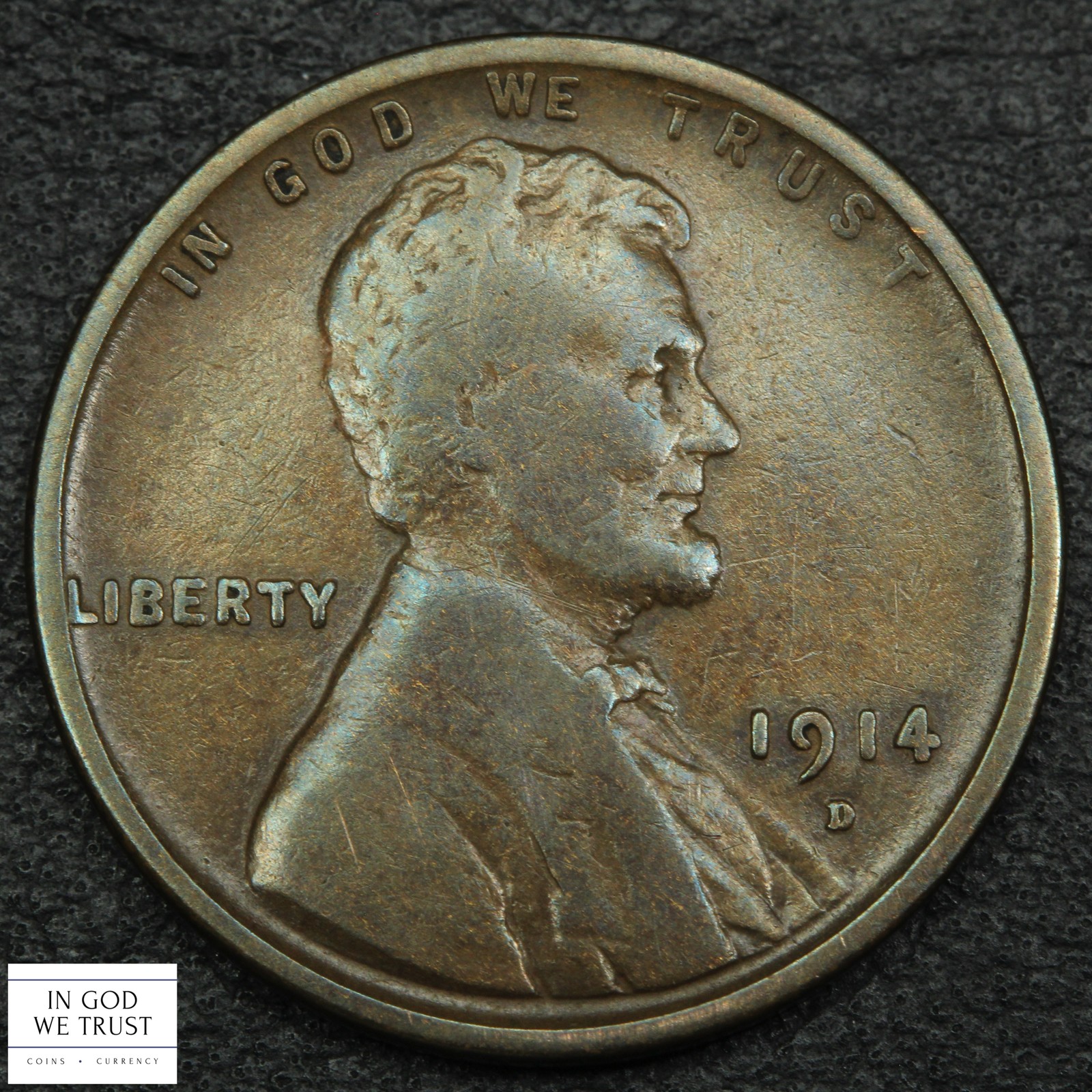 1914 D Lincoln Wheat Copper Cent 1C