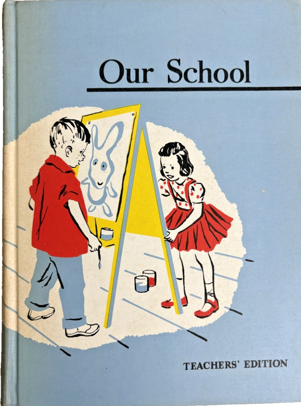 Vintage 1957 Our School A Sheldon Basic Reading Series Hardcover